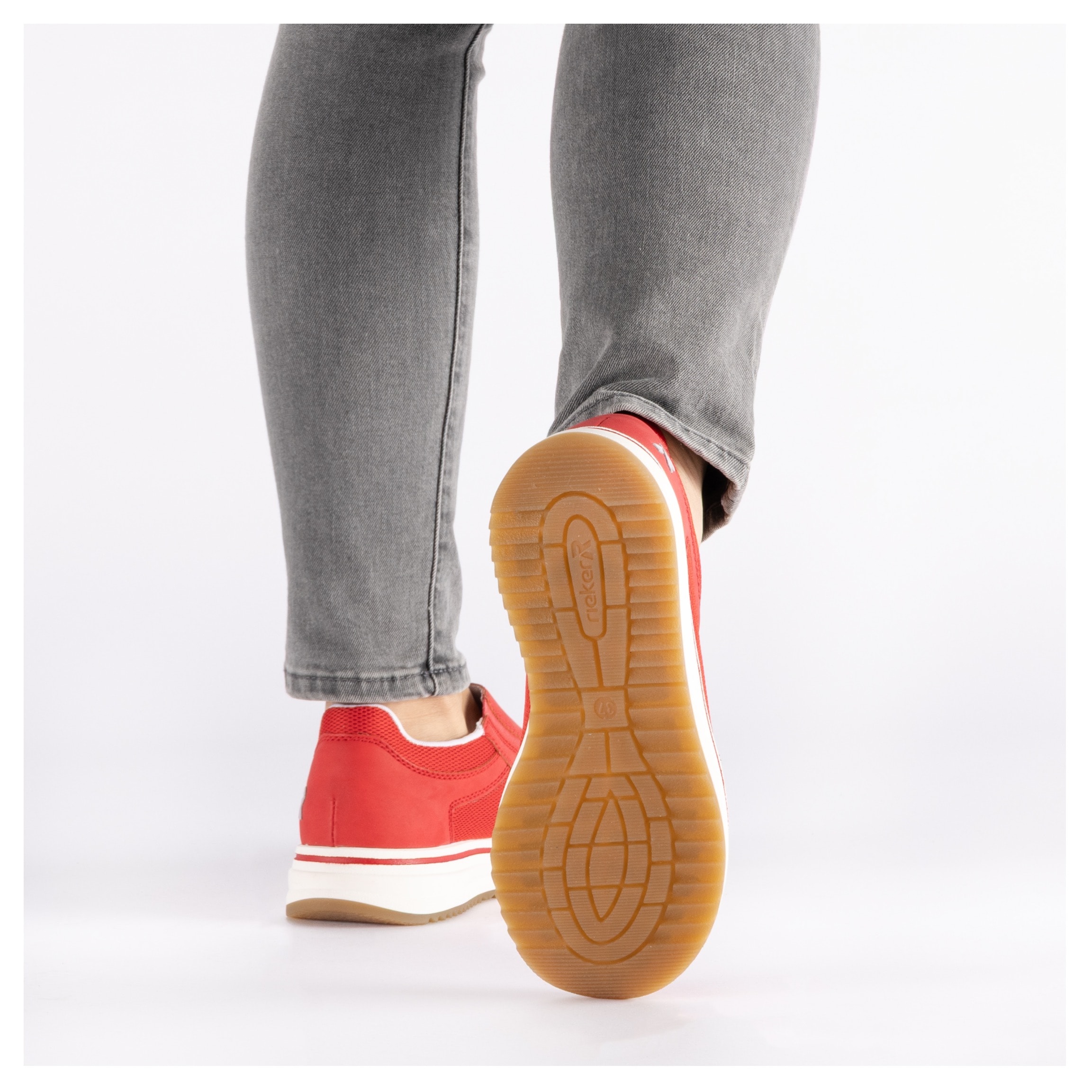 Rieker Slipper  Slip-on Sneaker, Halbschuh, Freizeitschuh mit Reissverschluss