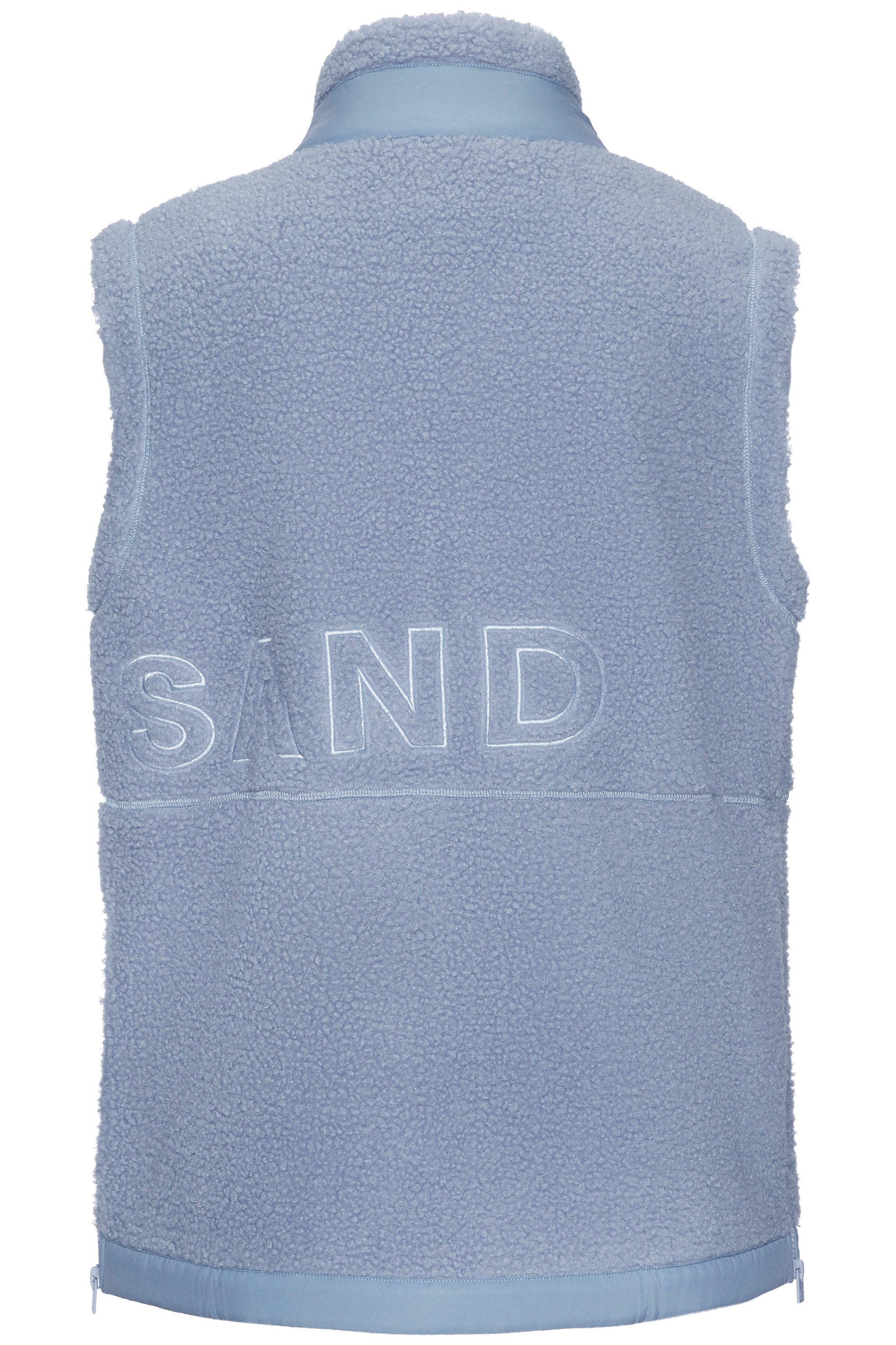 Elbsand Gilet polaire mit grosser Schriftzug-Stickerei