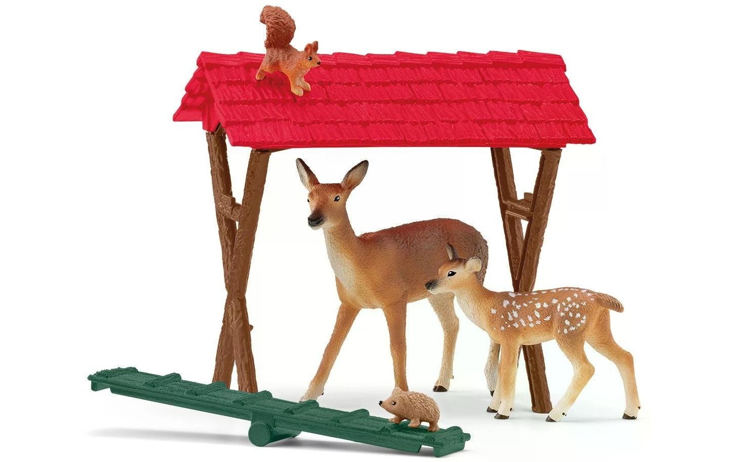 Schleich® Monde de jeu »Farm World Fütterung der Waldtiere«