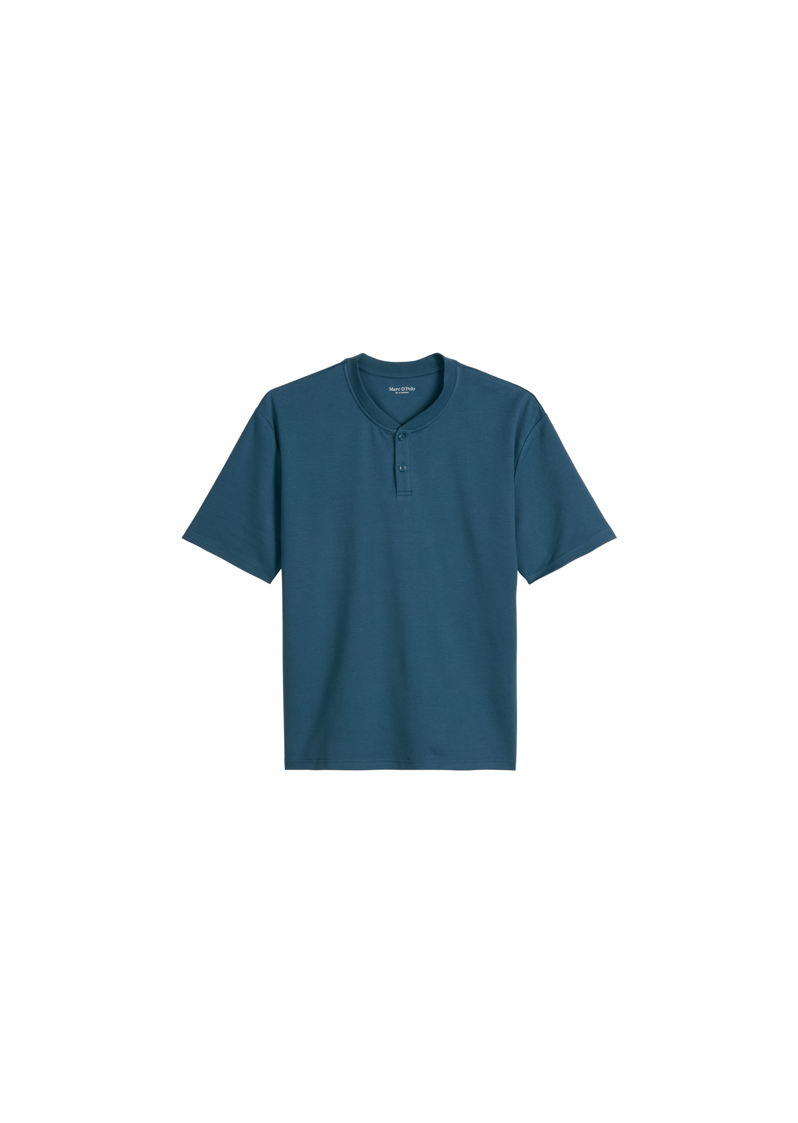 Marc O'Polo Haut de pyjama »Mix N Match Interlock« avec encolure ronde, petite patte de boutonnage et manches courtes