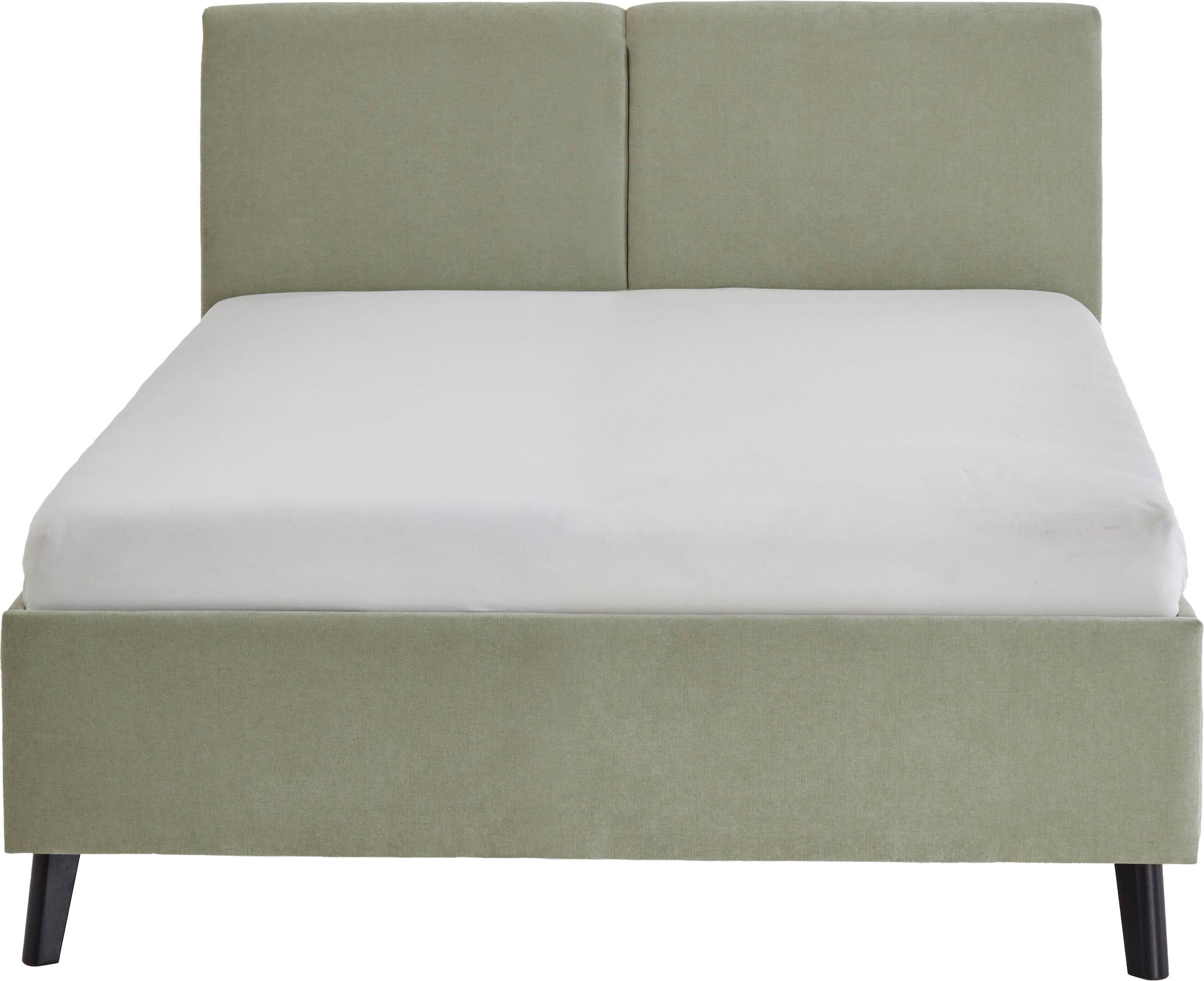 meise.möbel Polsterbett »Piano, in verschiedene Farben und Breiten erhältlich« wahlweise mit schwarzem oder eichefarbigem Holzfuss