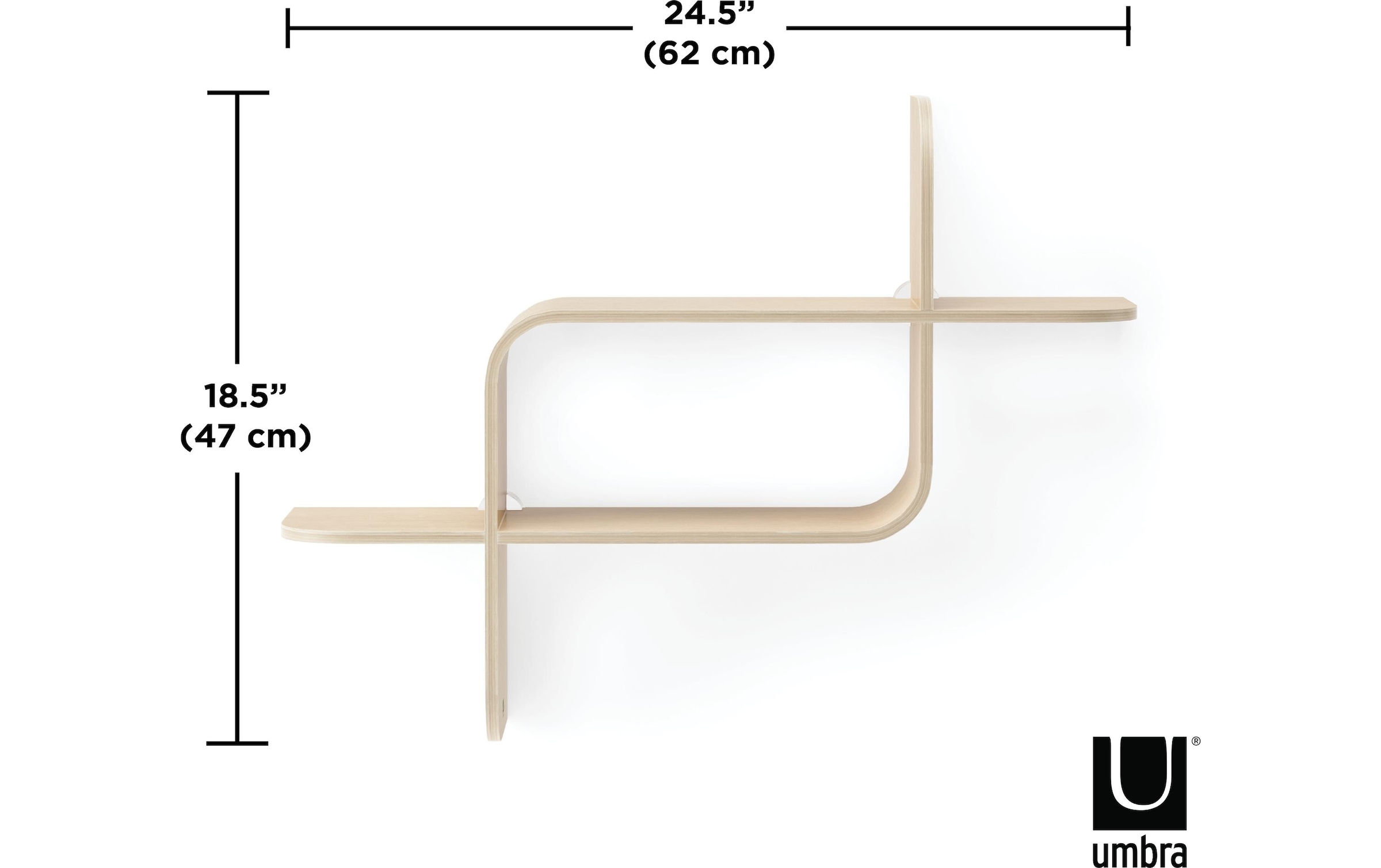Umbra Wandregal »Montage, Natur«
