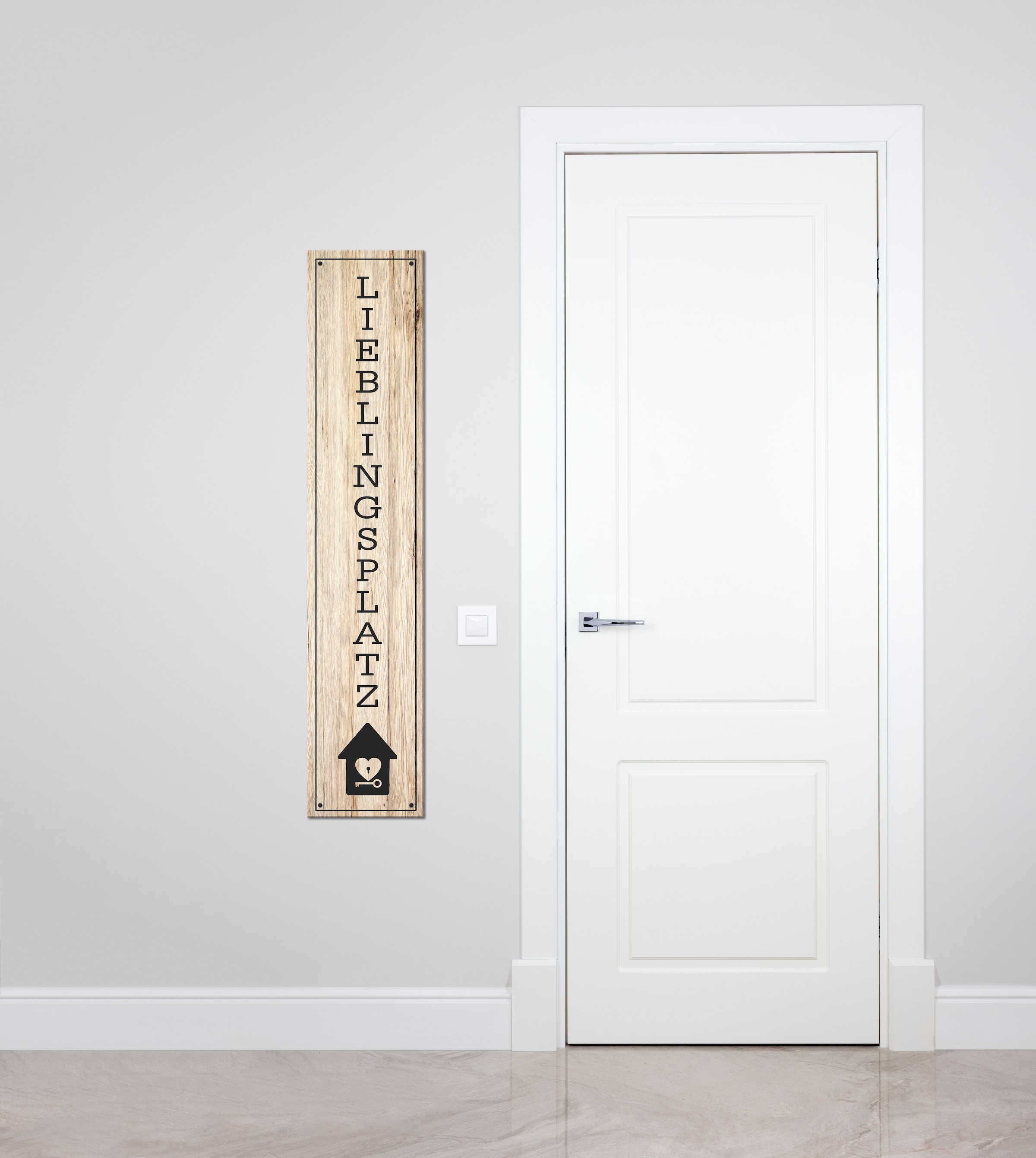 Bönninghoff Leinwandbild »Wandbild LIEBLINGSPLATZ 25x120 cm – Leinwandbild Keilrahmen Deko« Herz | Schriftzug | Schriftzüge | Sprüche | Sprüche & Texte | Symbole 1 Stk. tlg. auf Keilrahmen gespannt