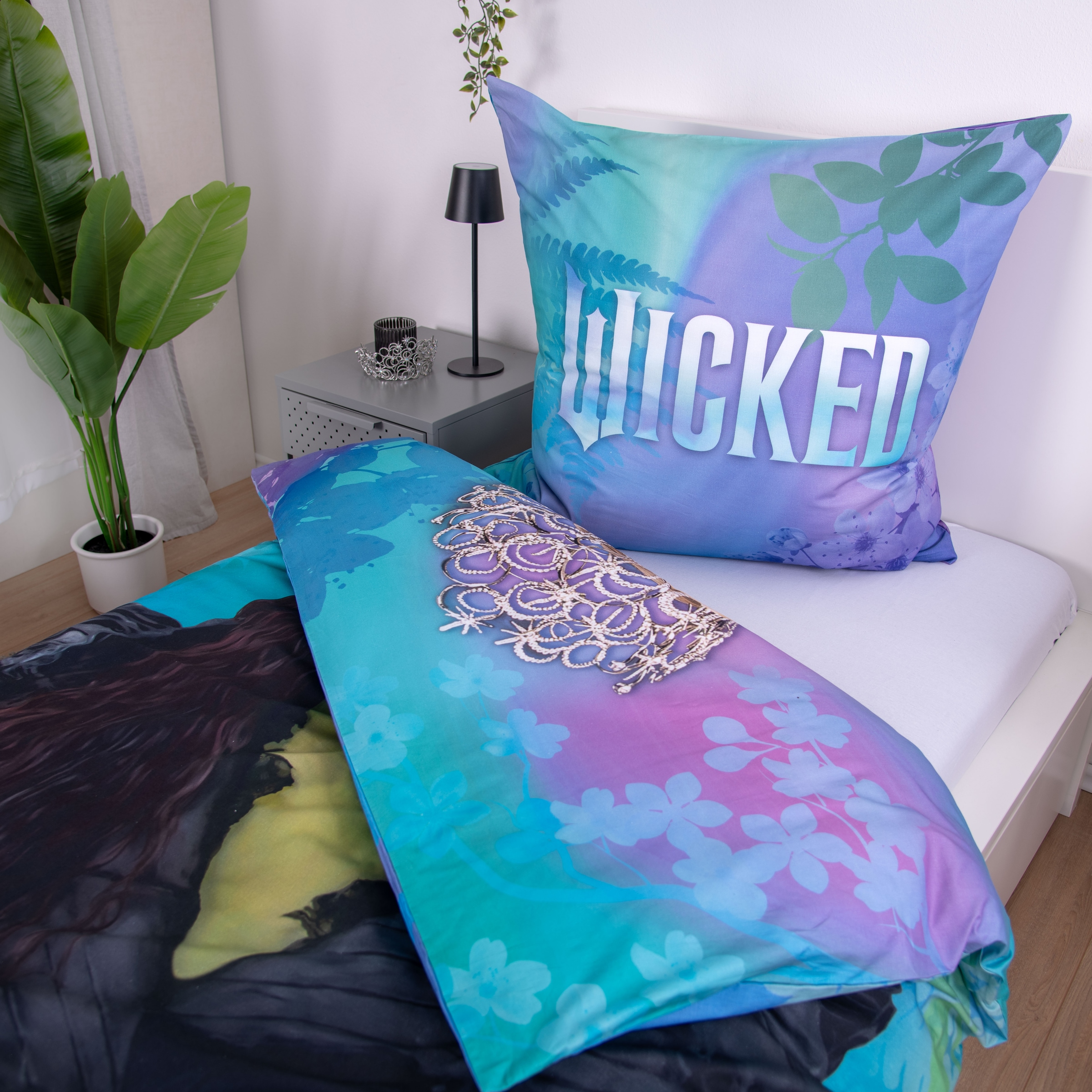Wicked Linge de lit réversible »Wicked« 2 cuis avec motifs magiques