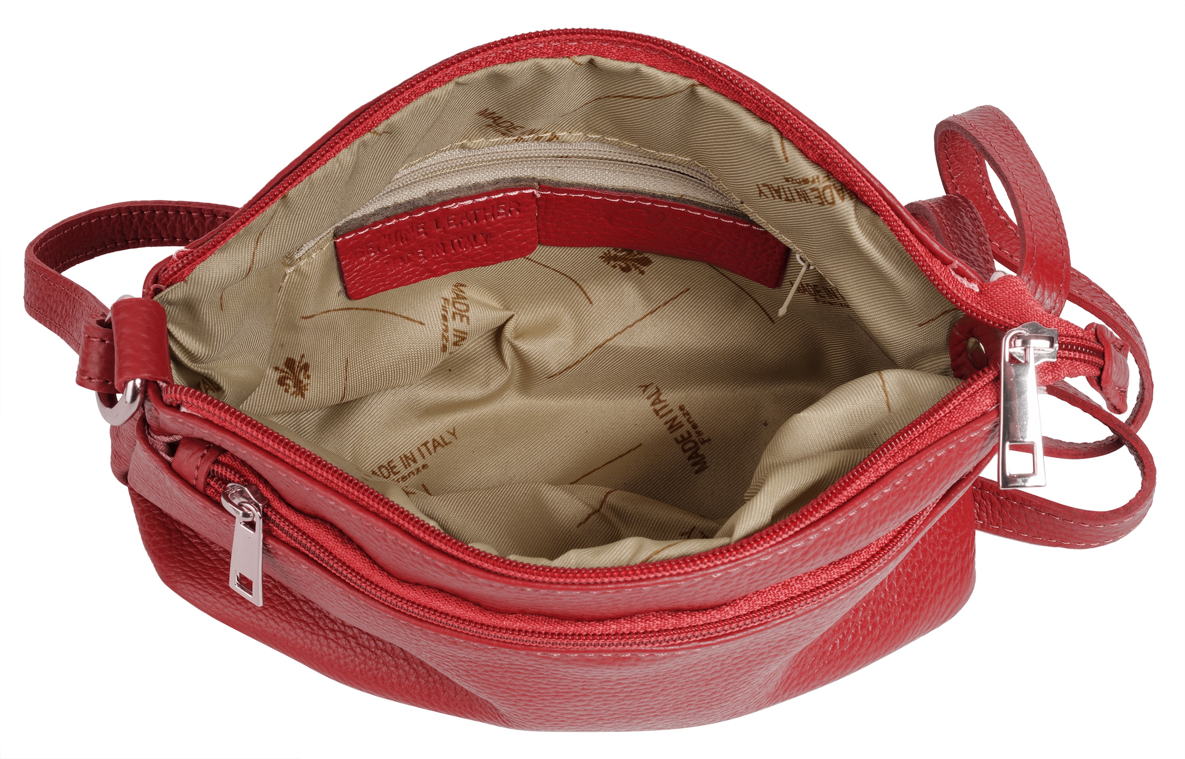 Cluty Sac à bandoulière echt Leder, Made in Italy