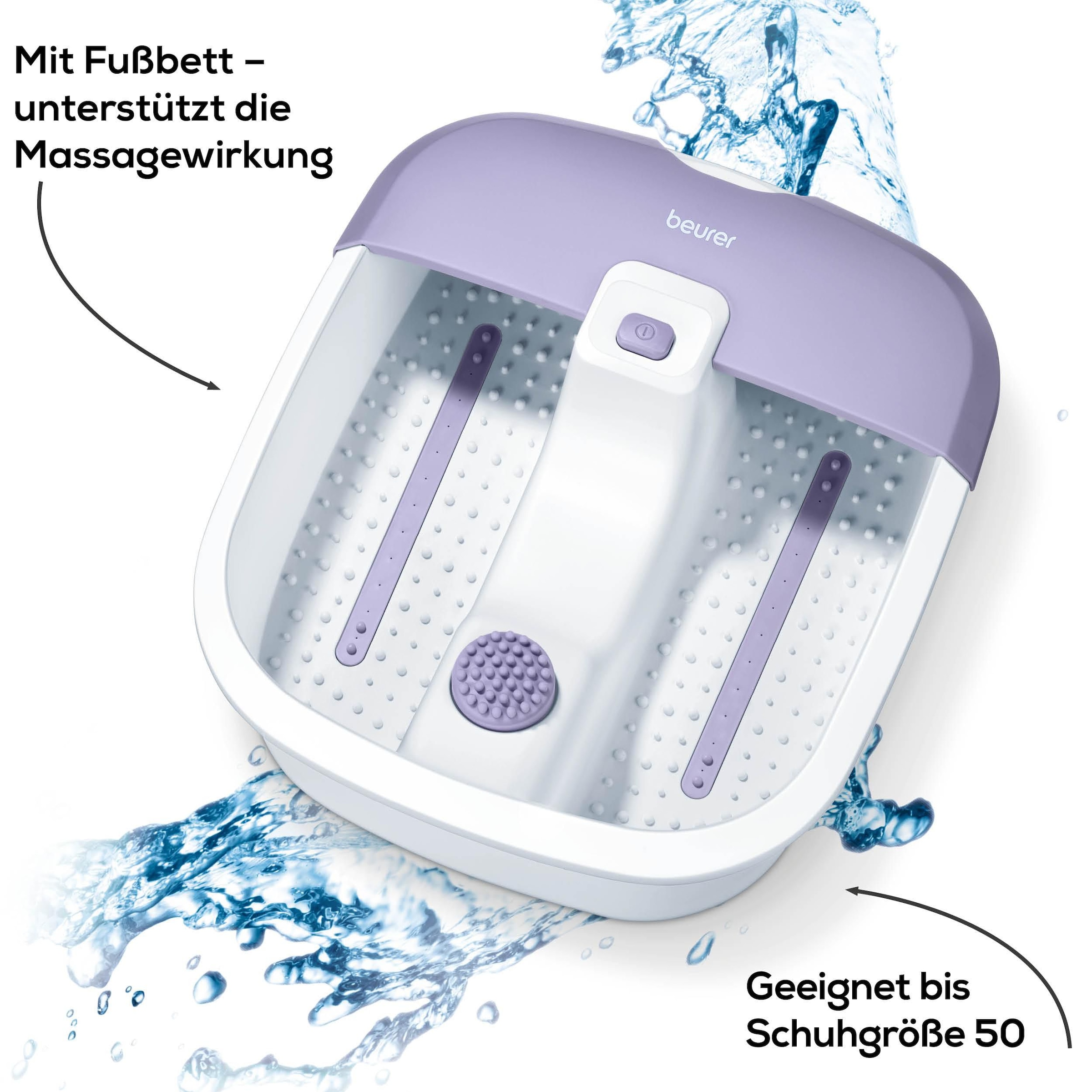 BEURER Fussbad »Fusssprudelbad FB 12 mit Vibrations- und Sprudelmassage« Fördert die Durchblutung und lindert schwere und müde Beine