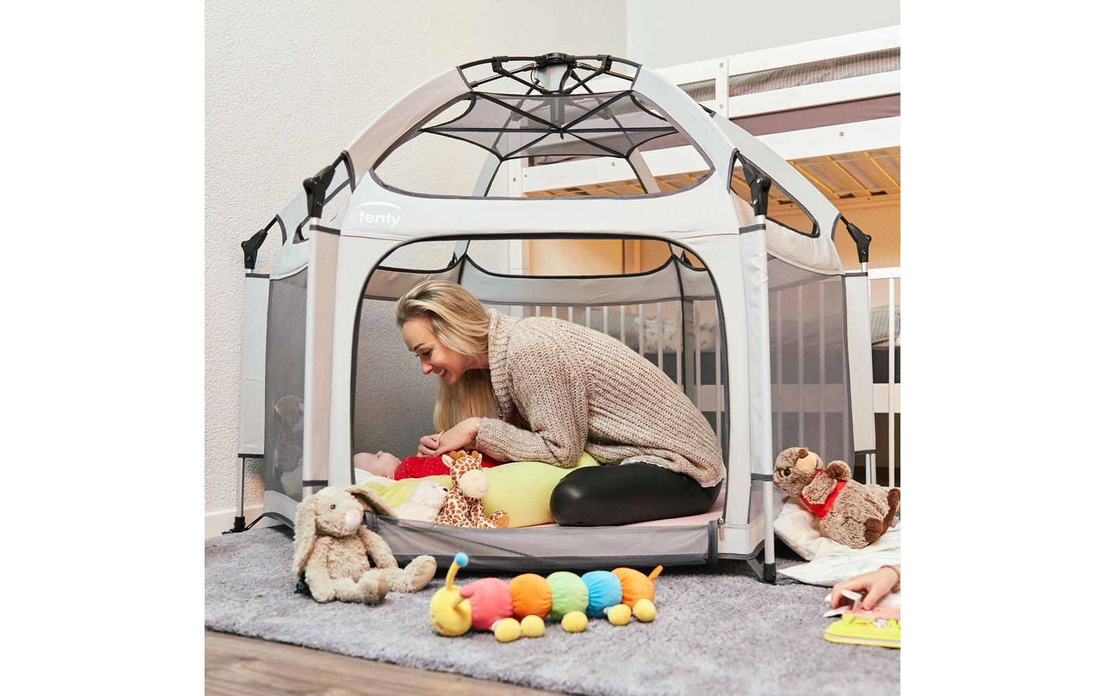   Parc pour bébé »tenty Set inkl. Matratze und Dach« Der neue Lieblingsplatz deines Kindes