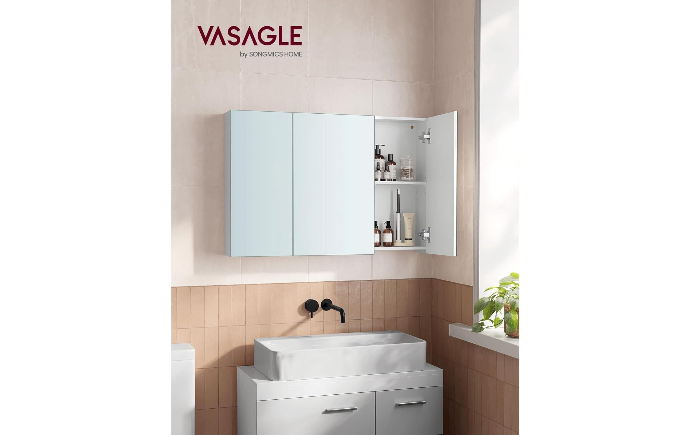 VASAGLE Spiegelschrank »15 x 90 x 60 cm«