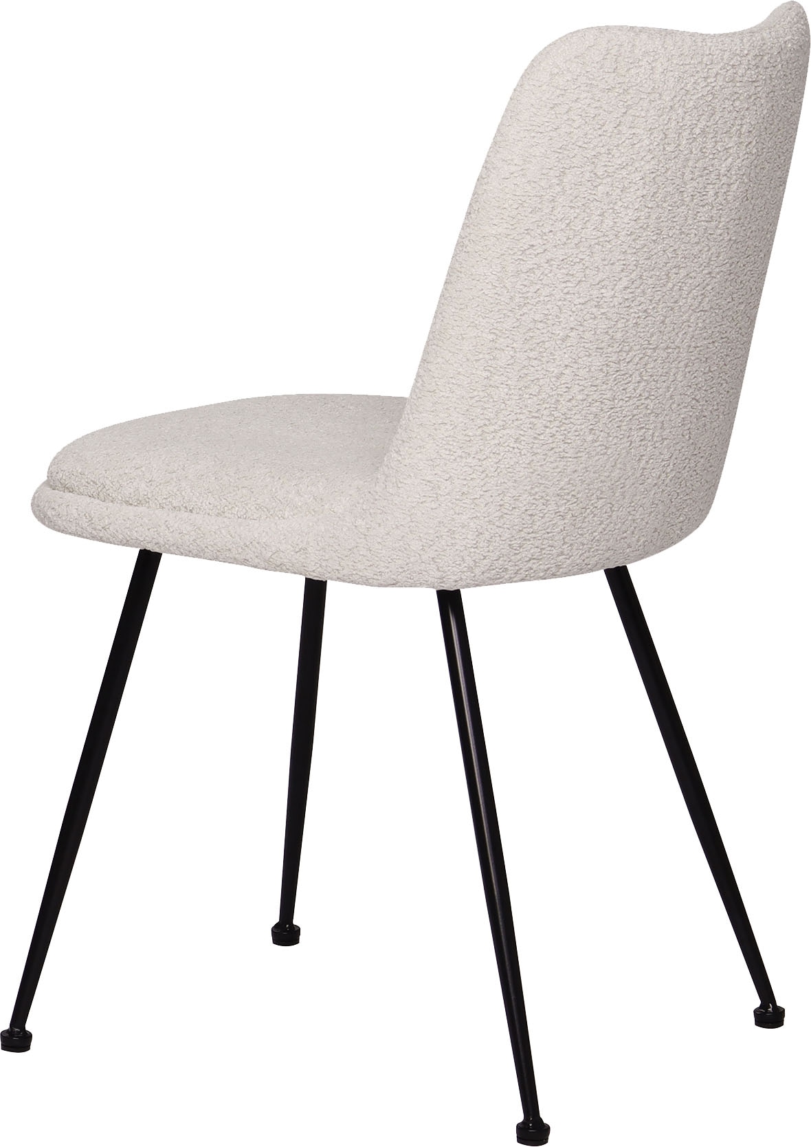 SIT Chaise à 4 pieds »Krakau 2er-Set Bouclé Esszimmerstühle mit Metallgestell« (Ensemble) 2 cuisHousse bouclé certifiée Öko-Tex & design polyvalent