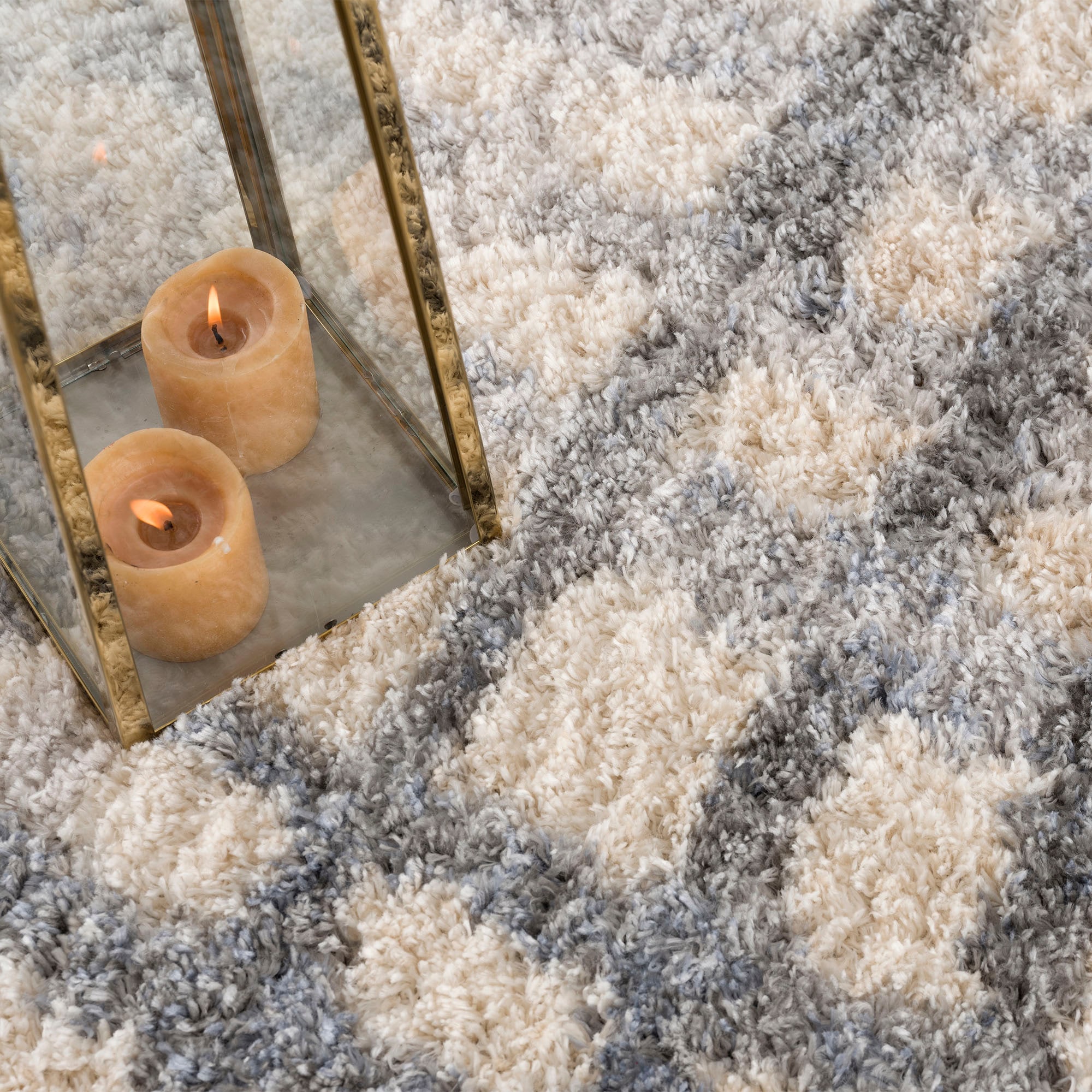 Sanat Hochflor-Teppich »Versay 1504« rechteckig 45 mm Höhe Wohnzimmer, Langflor, Shaggy Teppich