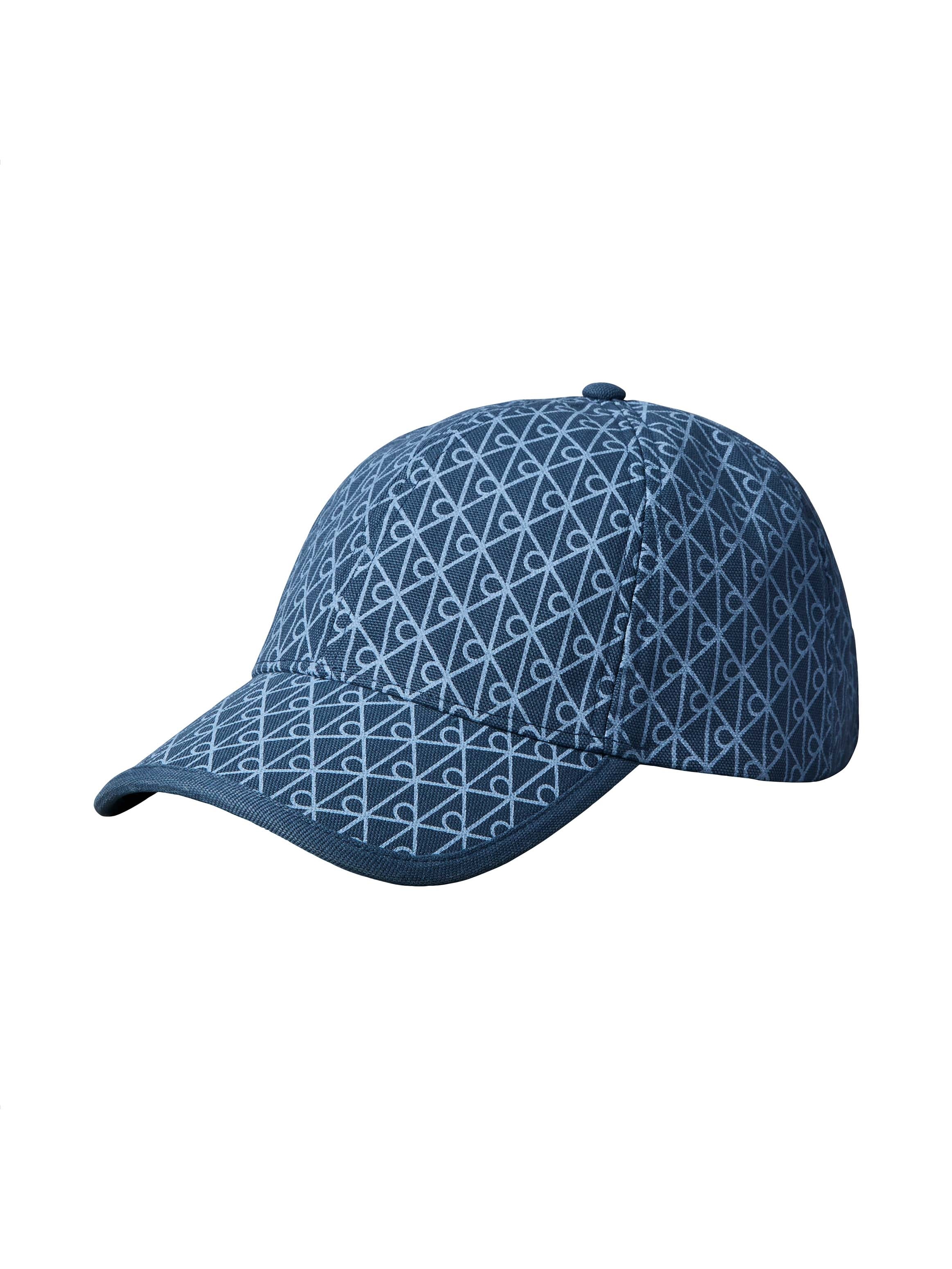Calvin Klein Baseball Cap »EMBLEM PRINT w LEATHER PATCH CAP« Mit festem Schirm