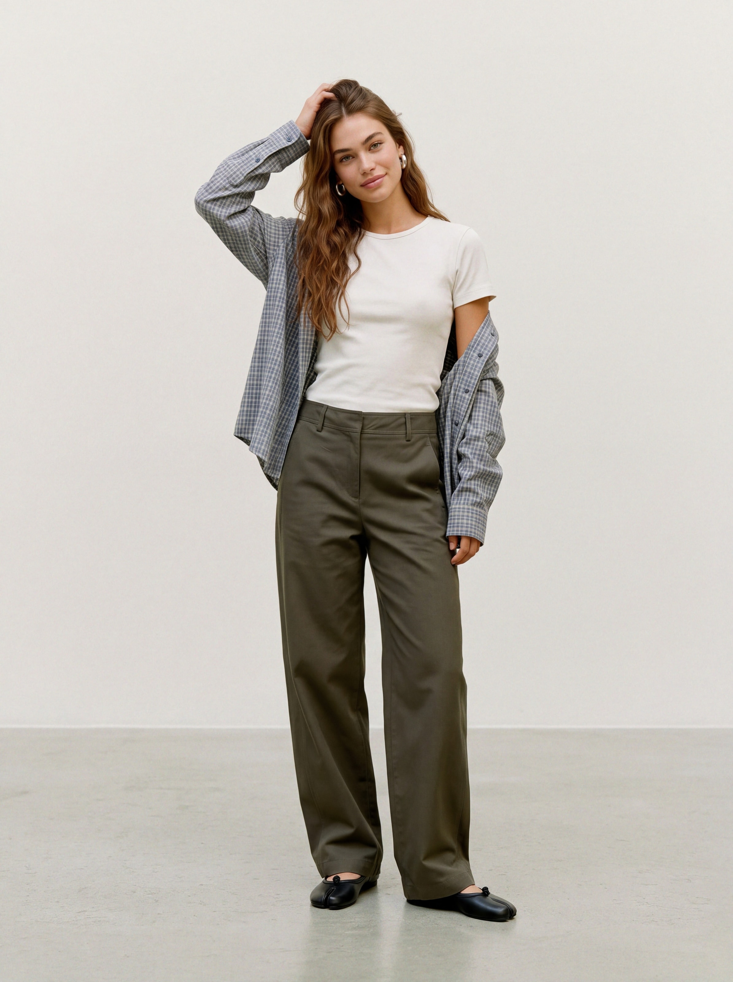 Vero Moda Pantalon de costume »VMSOFIA MW BARREL PANT NOOS«  mélange de matériaux