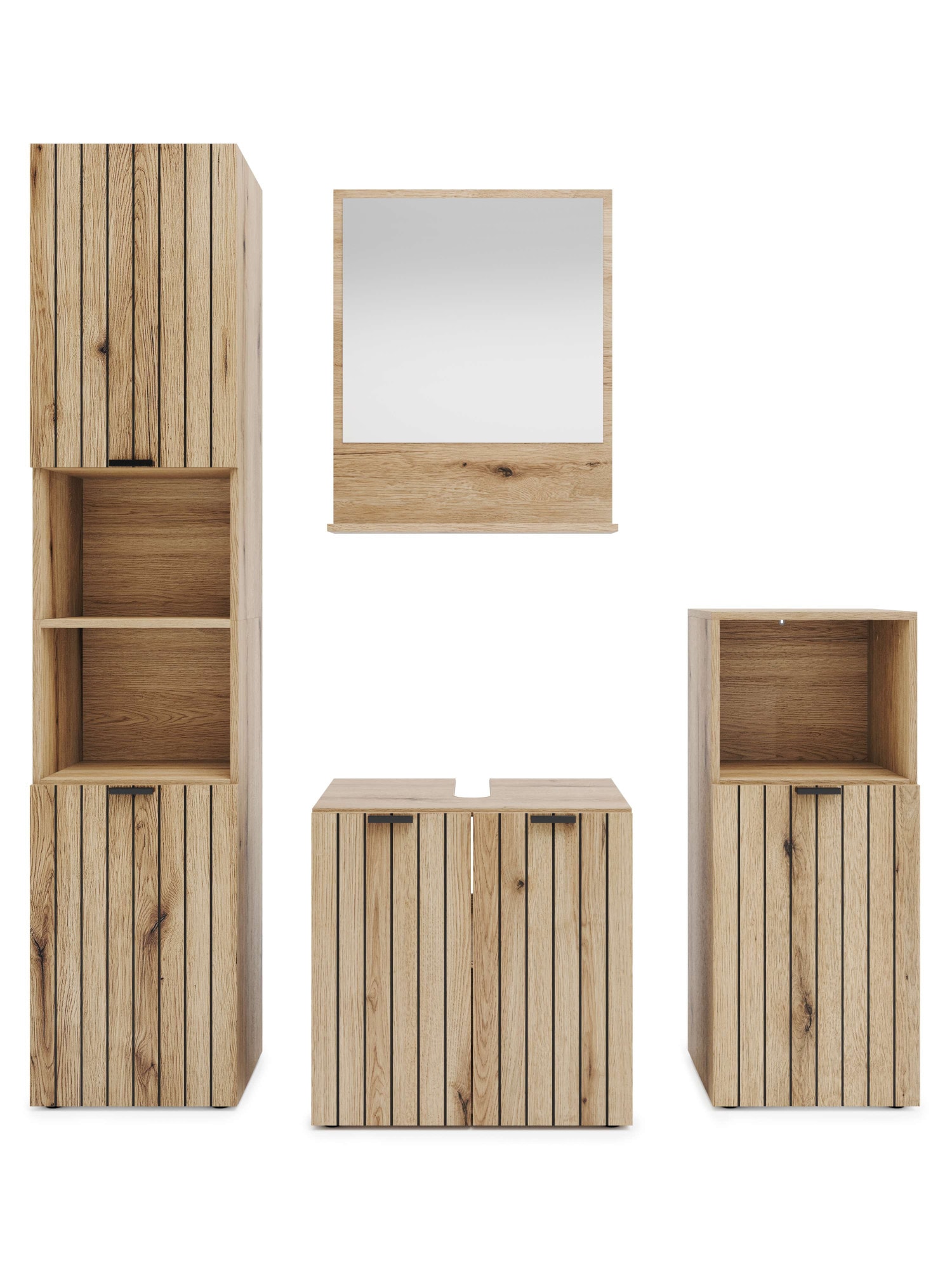 GOODproduct Badmöbel-Set »Baltrum« 4 Stk. tlg.