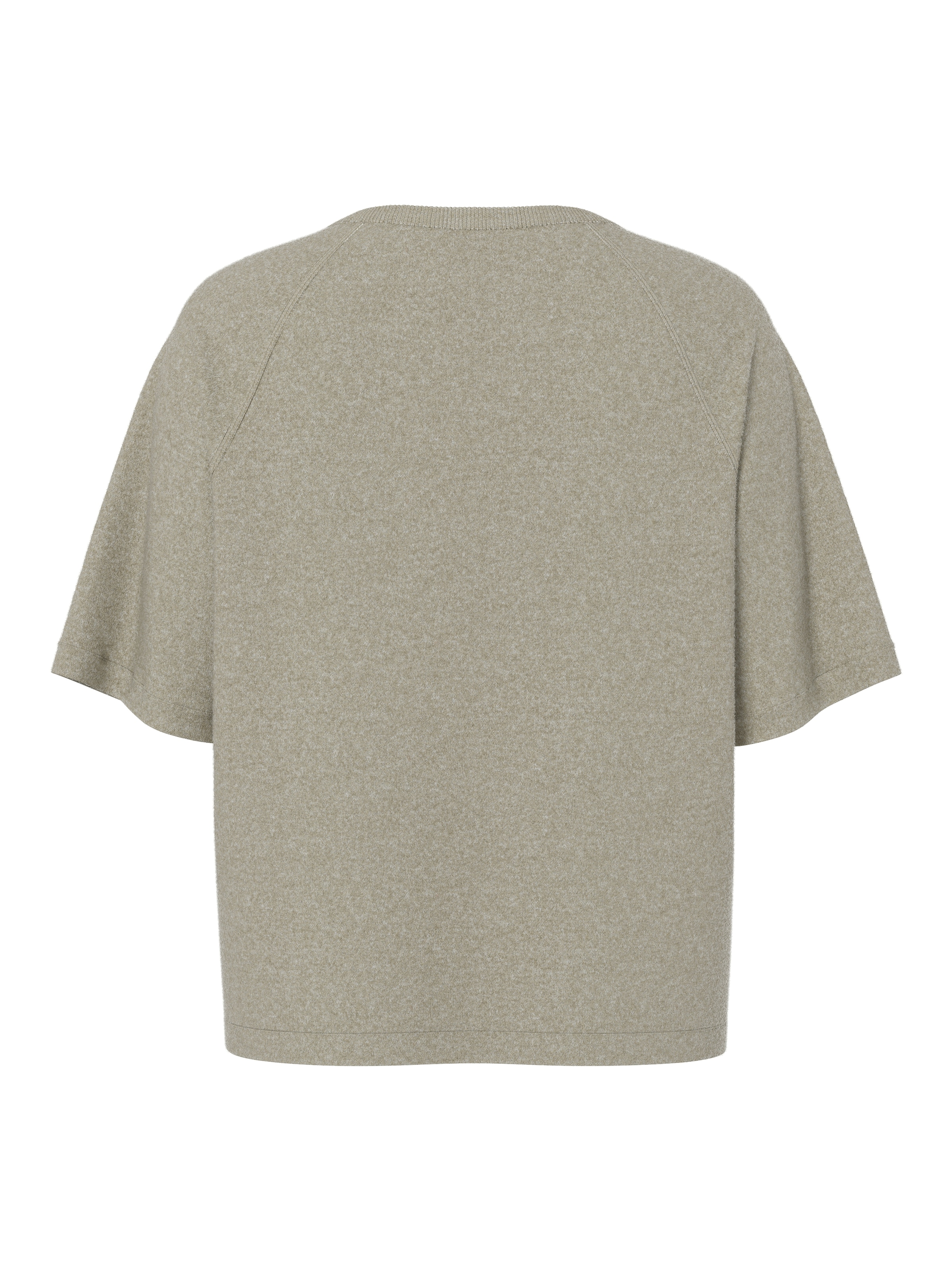 pieces Pull à manches courtes »PCBREE SS O-NECK KNIT NOOS BC« mélange de matériaux, coupe régulière