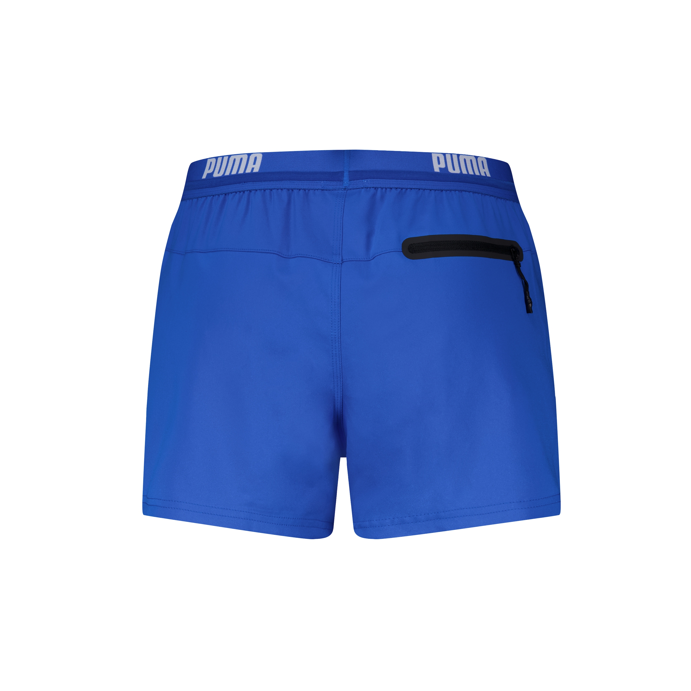 PUMA Short de bain »PUMA SWIM MEN LOGO SHORT SHORTS 1P« Poches latérales, poche arrière zippée, cordon de serrage