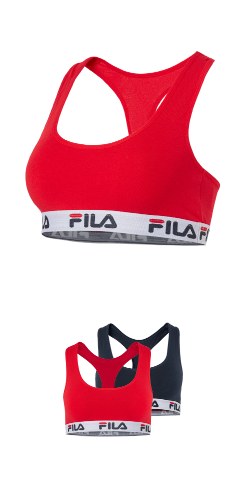 Fila Bustier »WOMAN BUSTIER« 2er Pack,  ohne Polsterung und ohne Bügel, Racerbackrücken