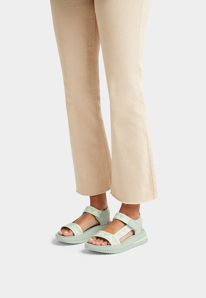 Fitflop Sandale »SURFF WEBBING BACK«  , Sommerschuh, Sandalette, Keilabsatz, mit Microwobbleboard - Fussbett