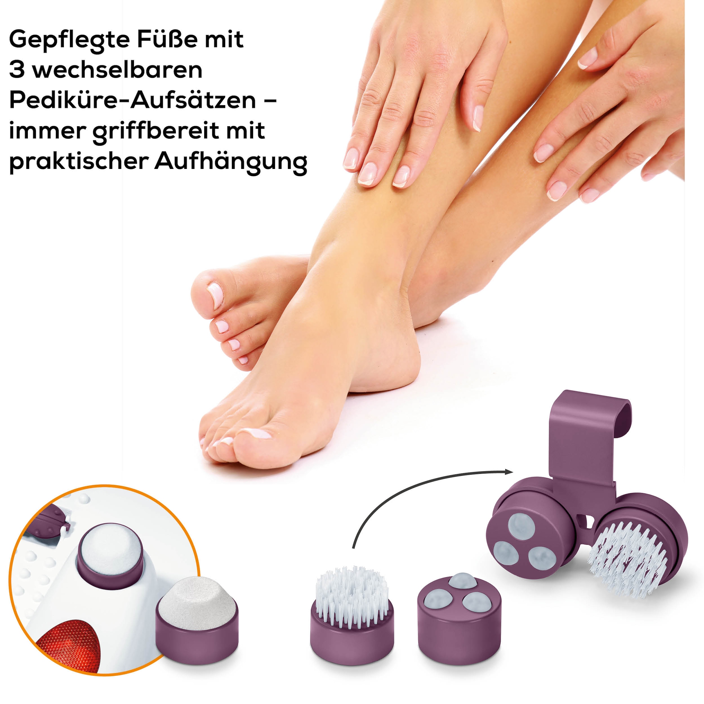 BEURER Fussbad »FB 21 mit Vibrations- und Sprudelmassagen für Fusswellness zuhause« Mit praktischem Tragegriff und zuschaltbarer Wärmefunktion