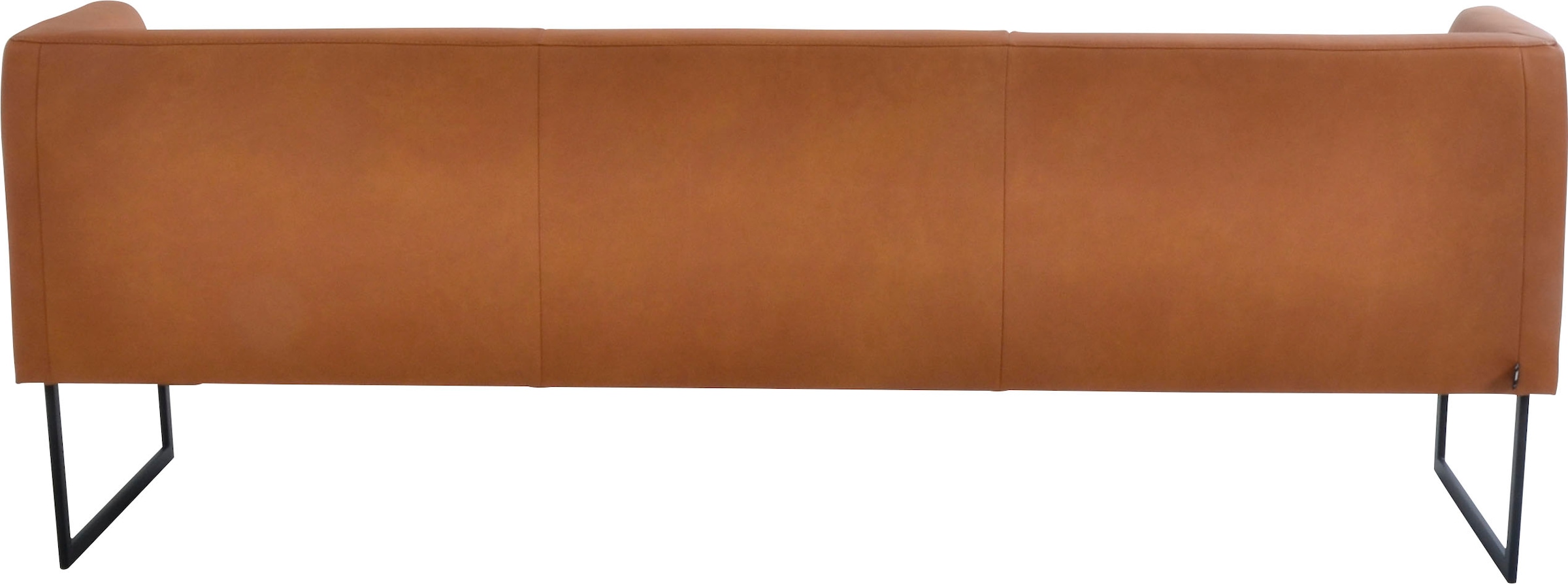 K+W Komfort & Wohnen Banc rembourré »Cube« aspect coussin matelassé, 2 largeurs, patin métal noir