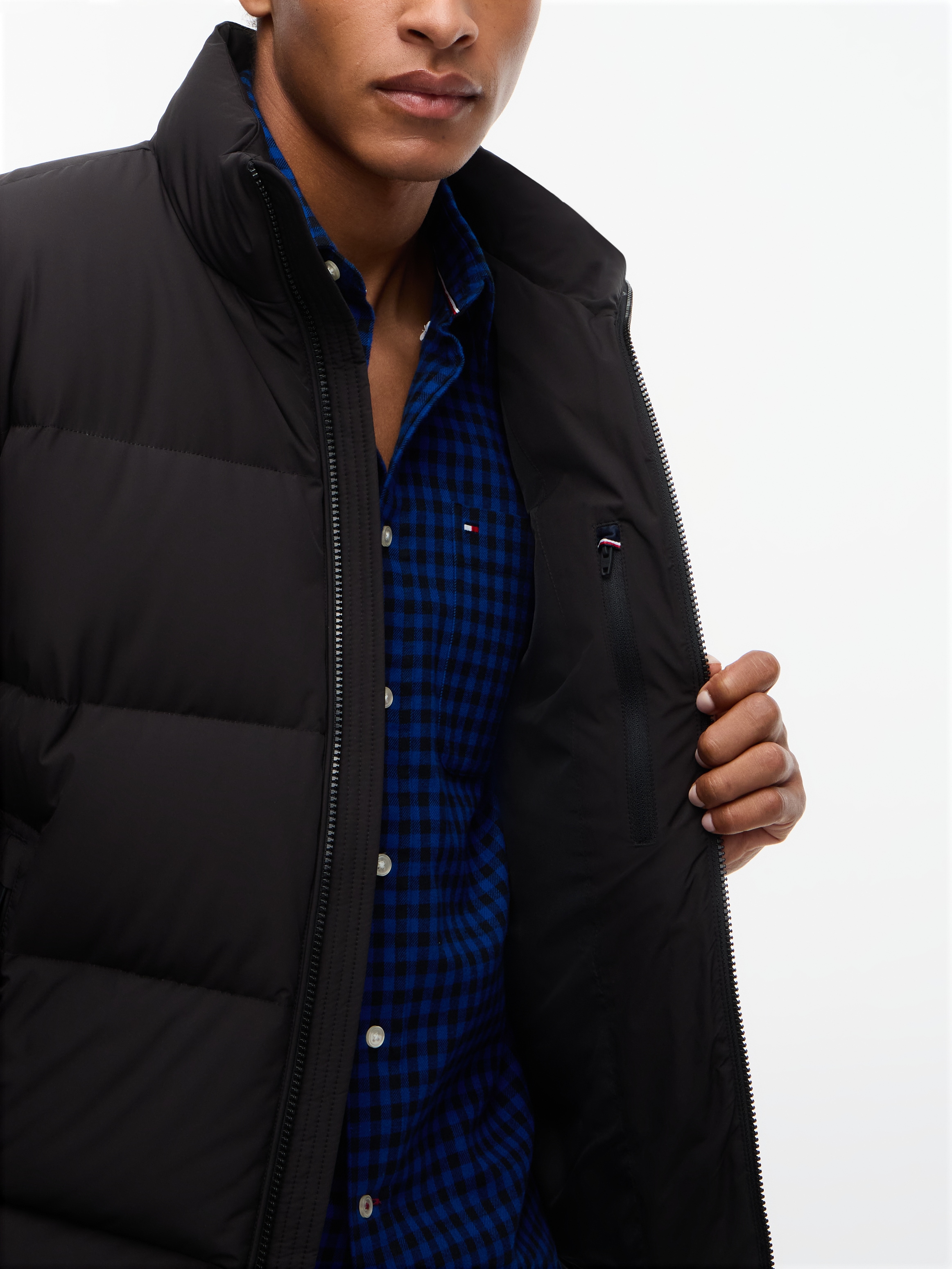 Tommy Hilfiger Doudoune »DOWN STAND PUFFER« veste d'hiver, rembourrage en duvet doux