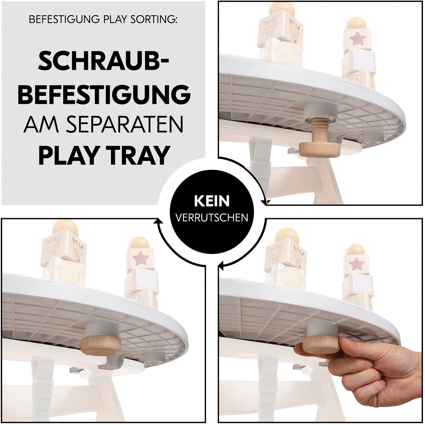 Hauck Jouets à enficher »Play Sorting Giraffe« FSC® - schützt Wald