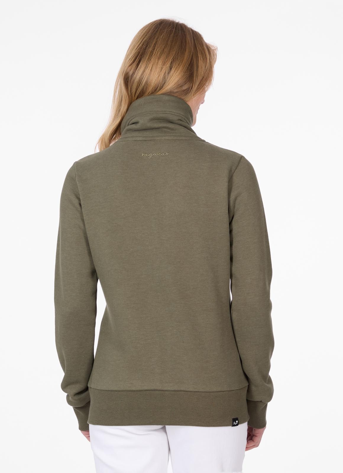 Ragwear Sweatjacke »RONETTE« brushed, in super softer Qualität, unifarbene Optik, mit Stehkragen