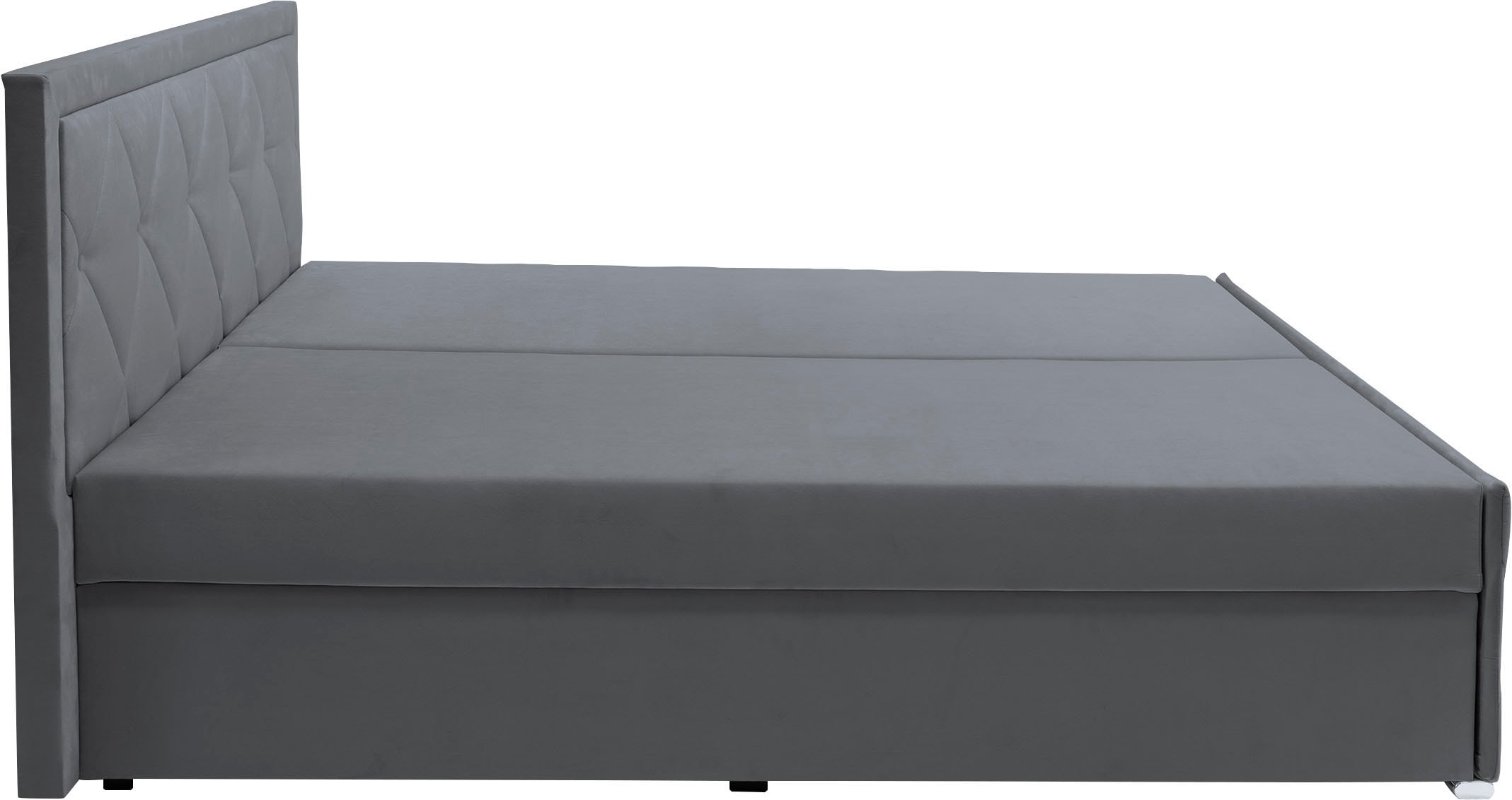 Leonique Lit de boxe »Alfie, Topseller! Inkl. Bettkasten&Topper« Wahlweise mit Knopfsteppung oder Strasssteinen, H2, H3 und H4 wählbar