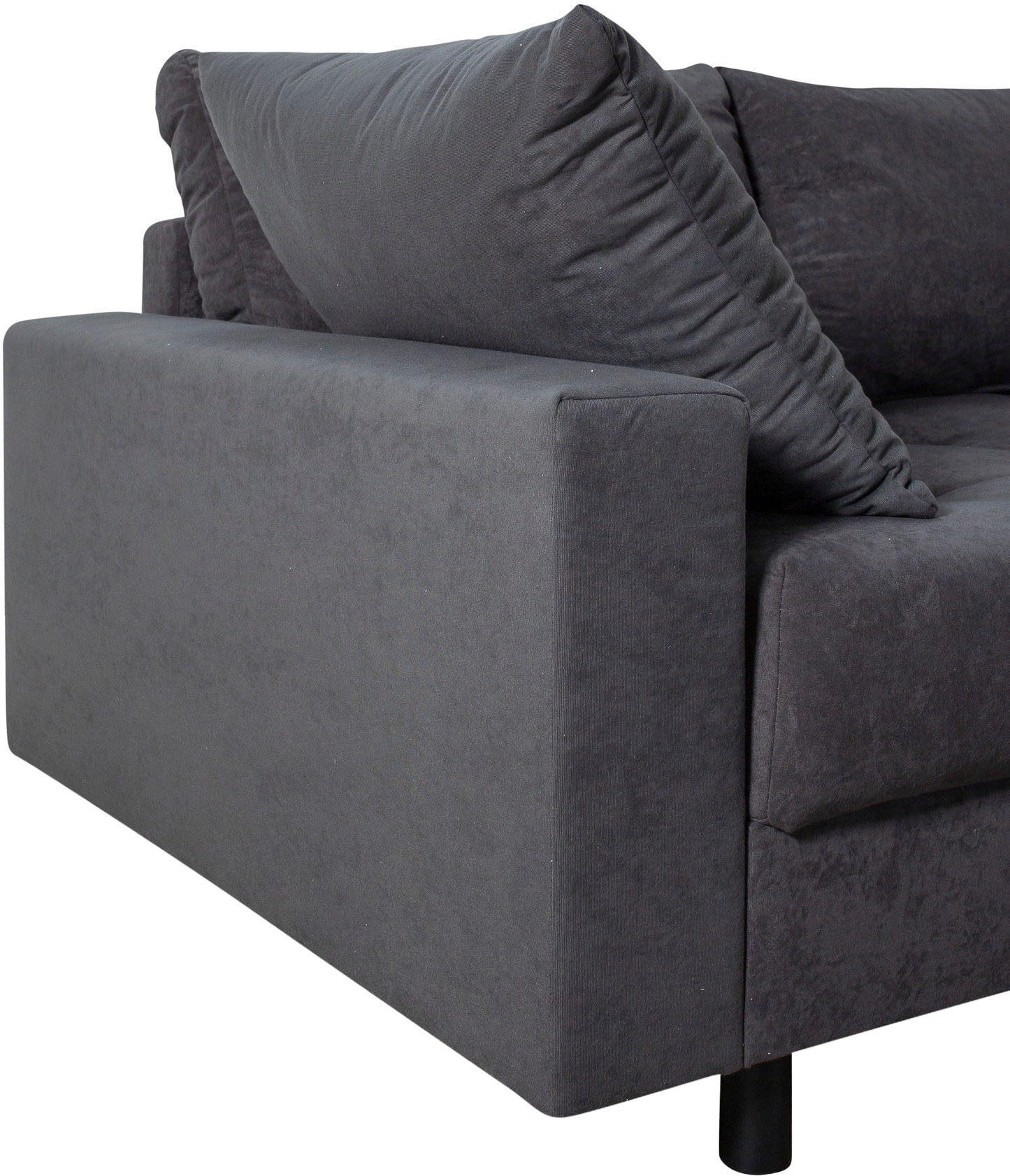 COLLECTION AB Canapé d'angle »Antonia L-Form, B: 215 cm« Ecksofa, Rückenkissen, ottomane beidseitig montierbar, Bonnelfederkern