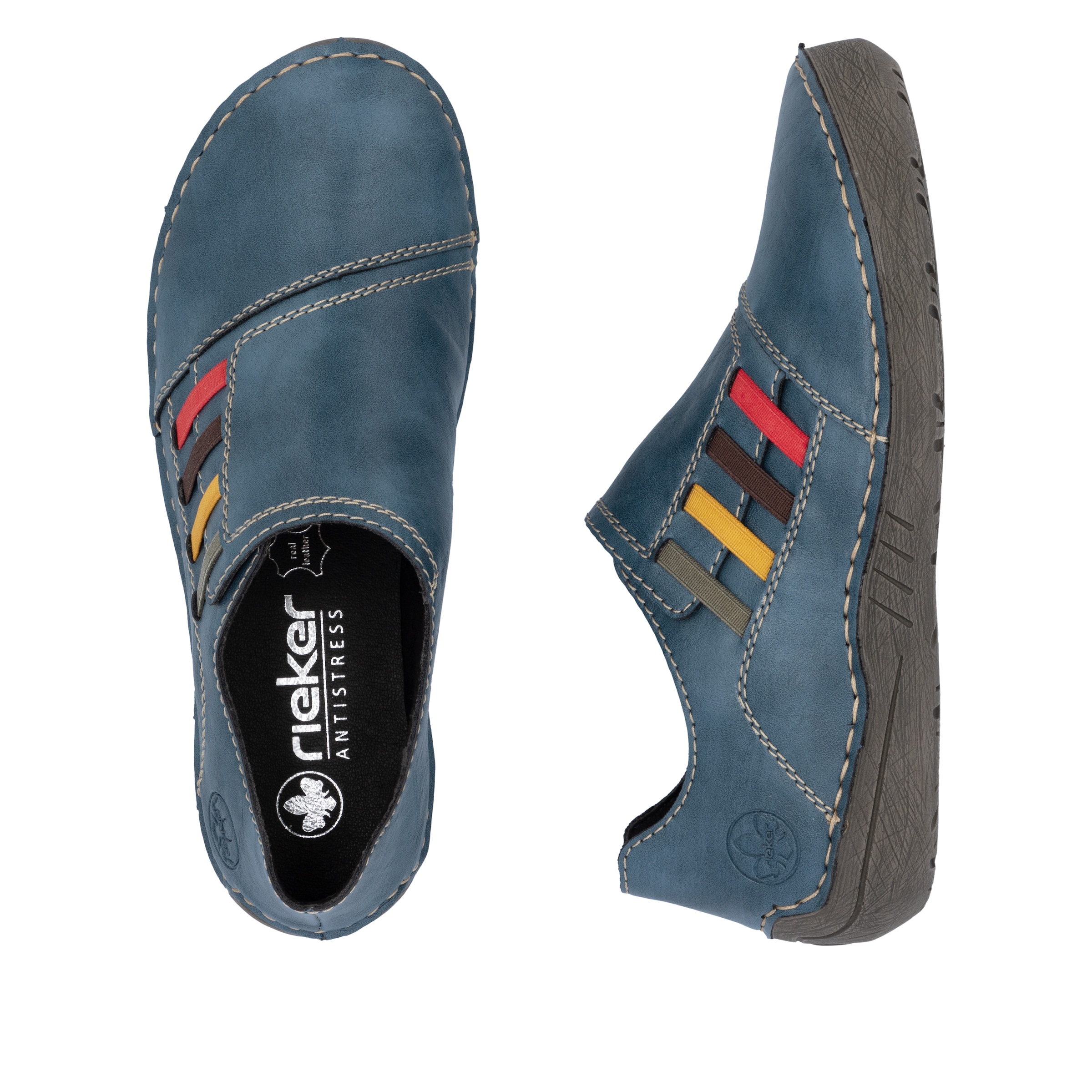 Rieker Slipper  Schlupfschuh, Slip-on Sneaker, Halbschuh mit weicher Innensohle