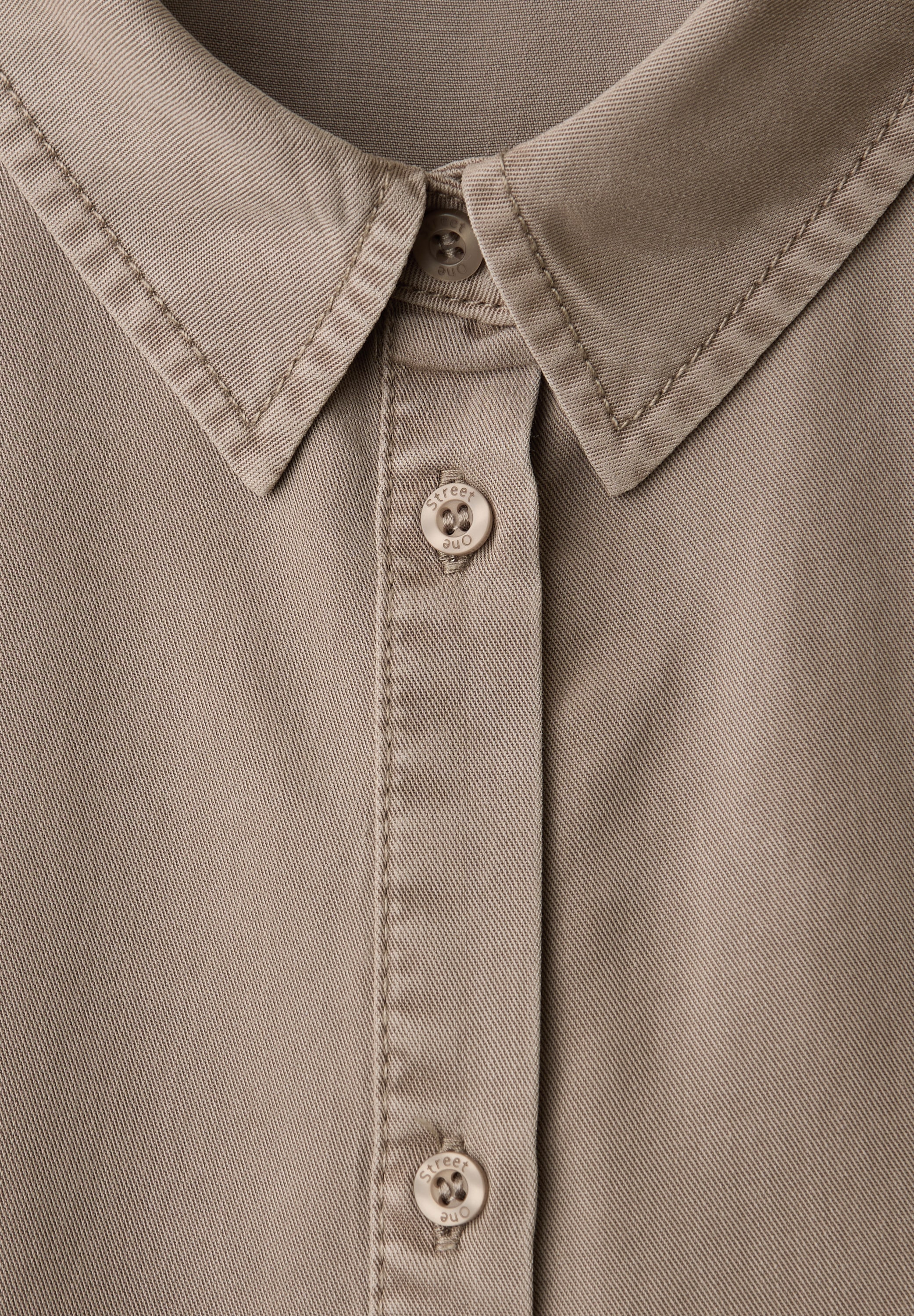 STREET ONE Blouse chemise im Washed-Look, 3/4-Arm