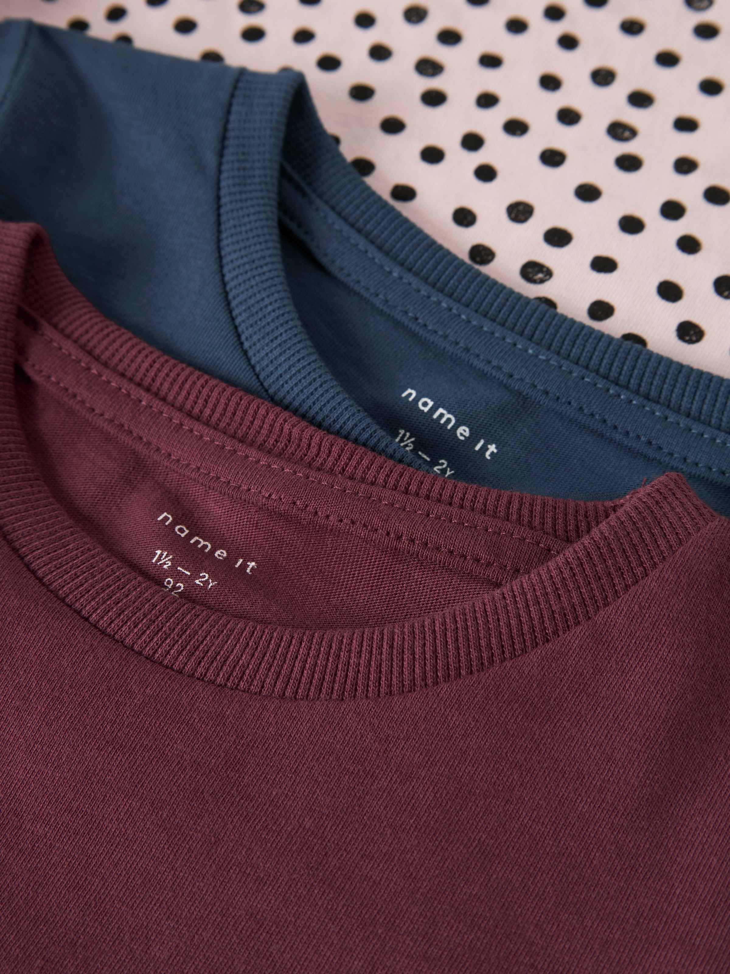 Name It Langarmshirt »NMFNIA 3P LS TOP«, 3 Stk.
