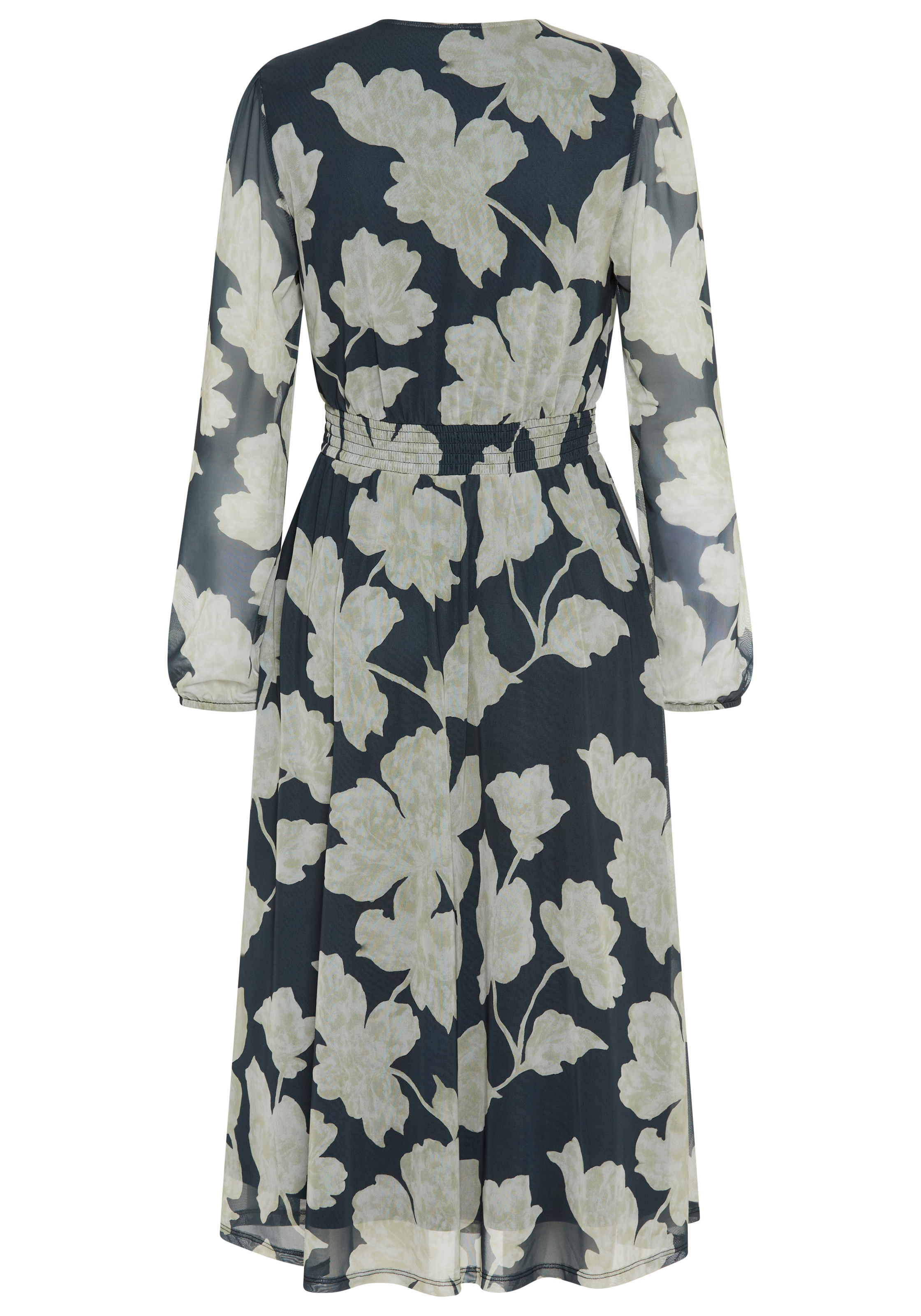 Laura Scott Robe en maille longueur mollet, coupe ajustée, en jersey et mesh élastiques