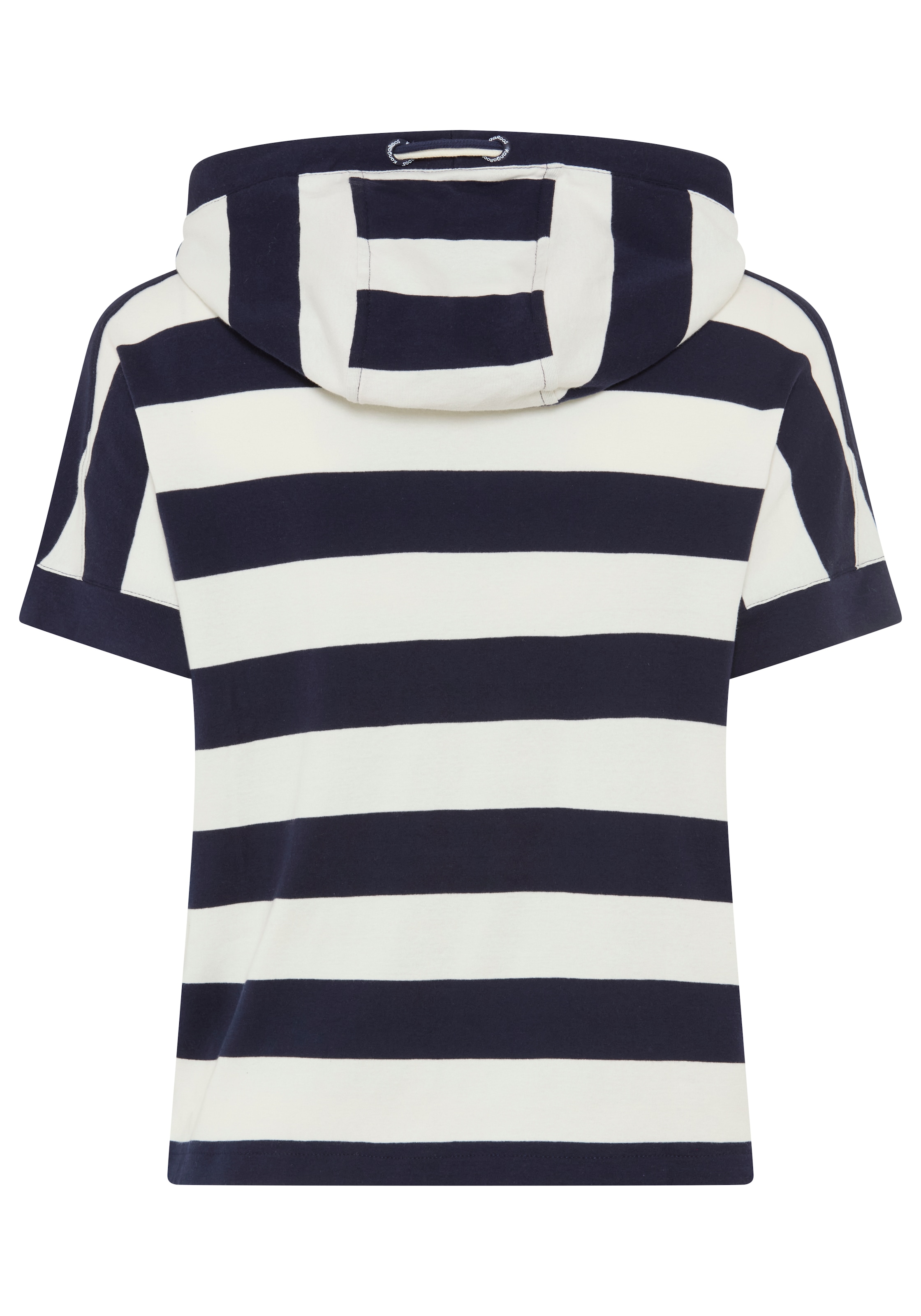 KangaROOS Kapuzenshirt Kurzarmshirt, mit Kapuze, hüftlange Schnittform, grosse Grössen