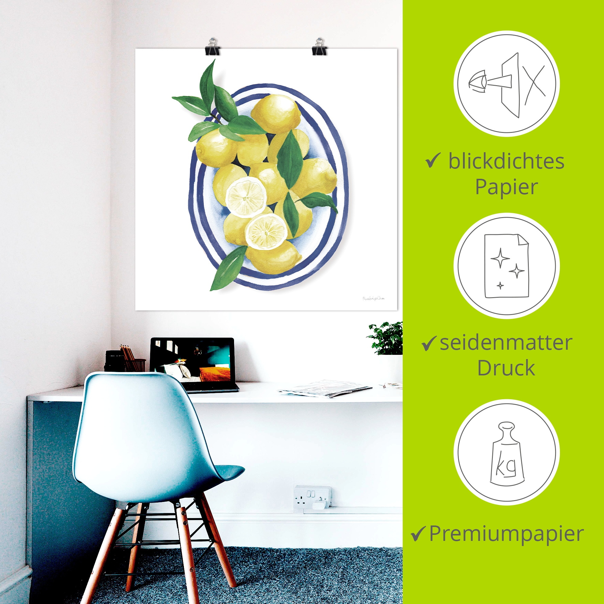 Artland Fresque murale »Mediterranean« 1 cuis tlg. als Alubild, Leinwandbild, Poster, Wandaufkleber in verschied. Grössen