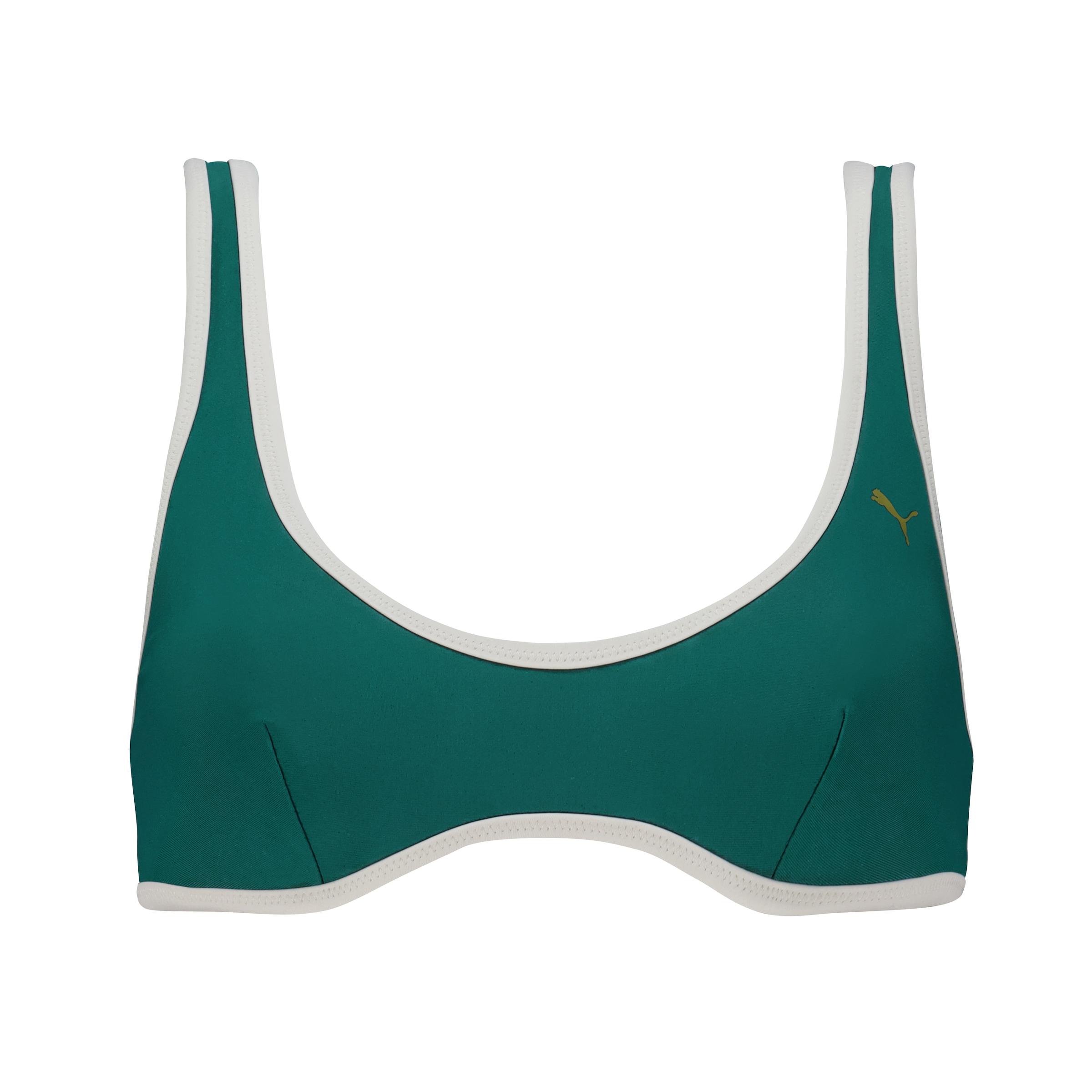 PUMA Top bikini crop avec coutures contrastées