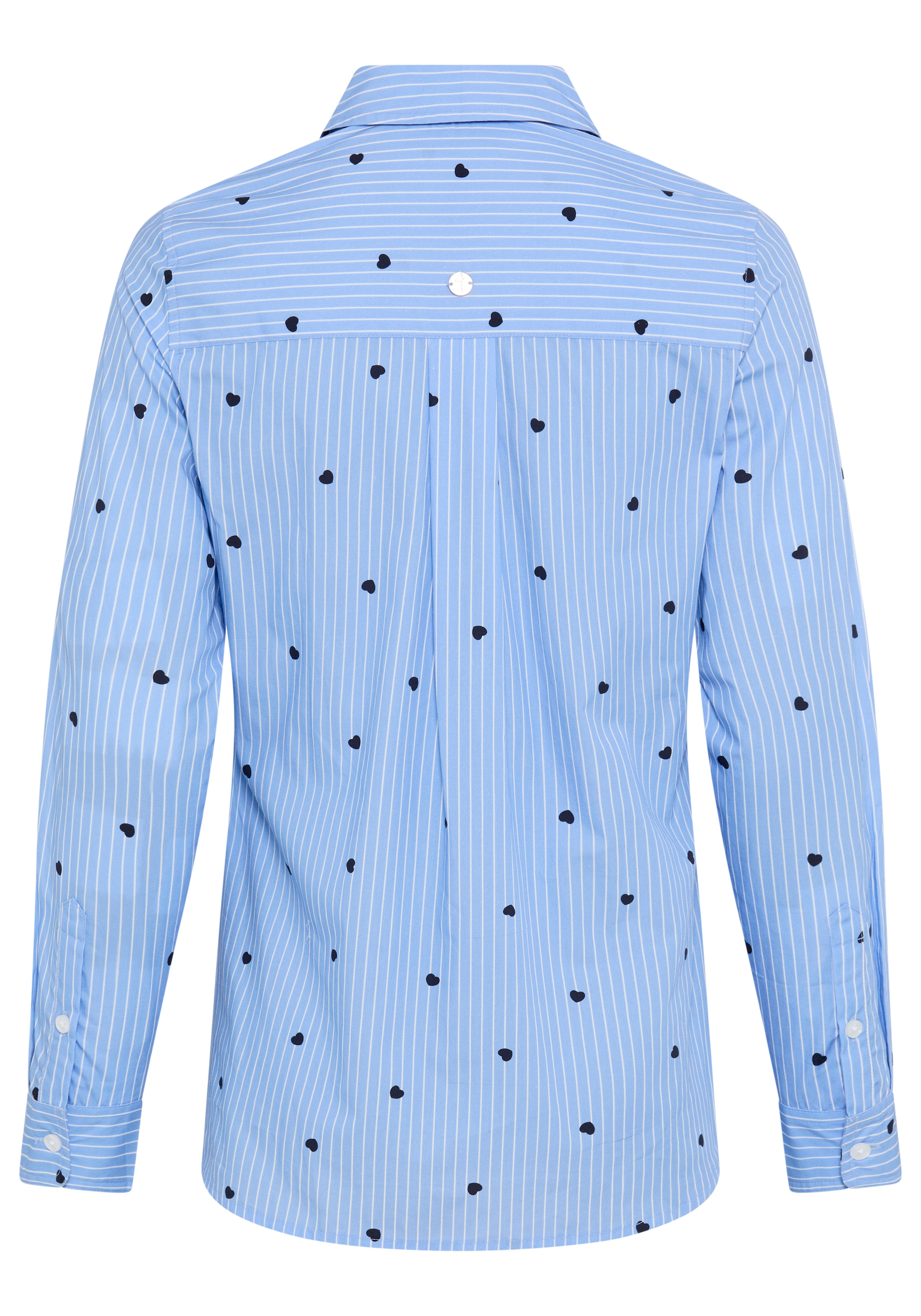 Tamaris Blouse chemise »mit verspieltem Herzen-Design« en coton