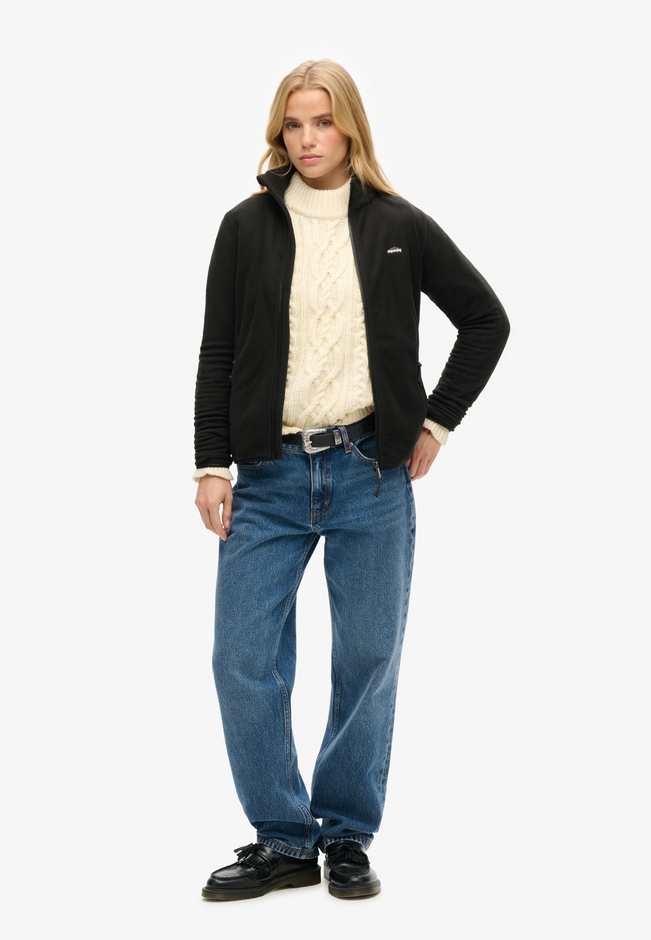 Superdry Veste polaire »POLAR FLEECE FULL ZIP« ohne Kapuze