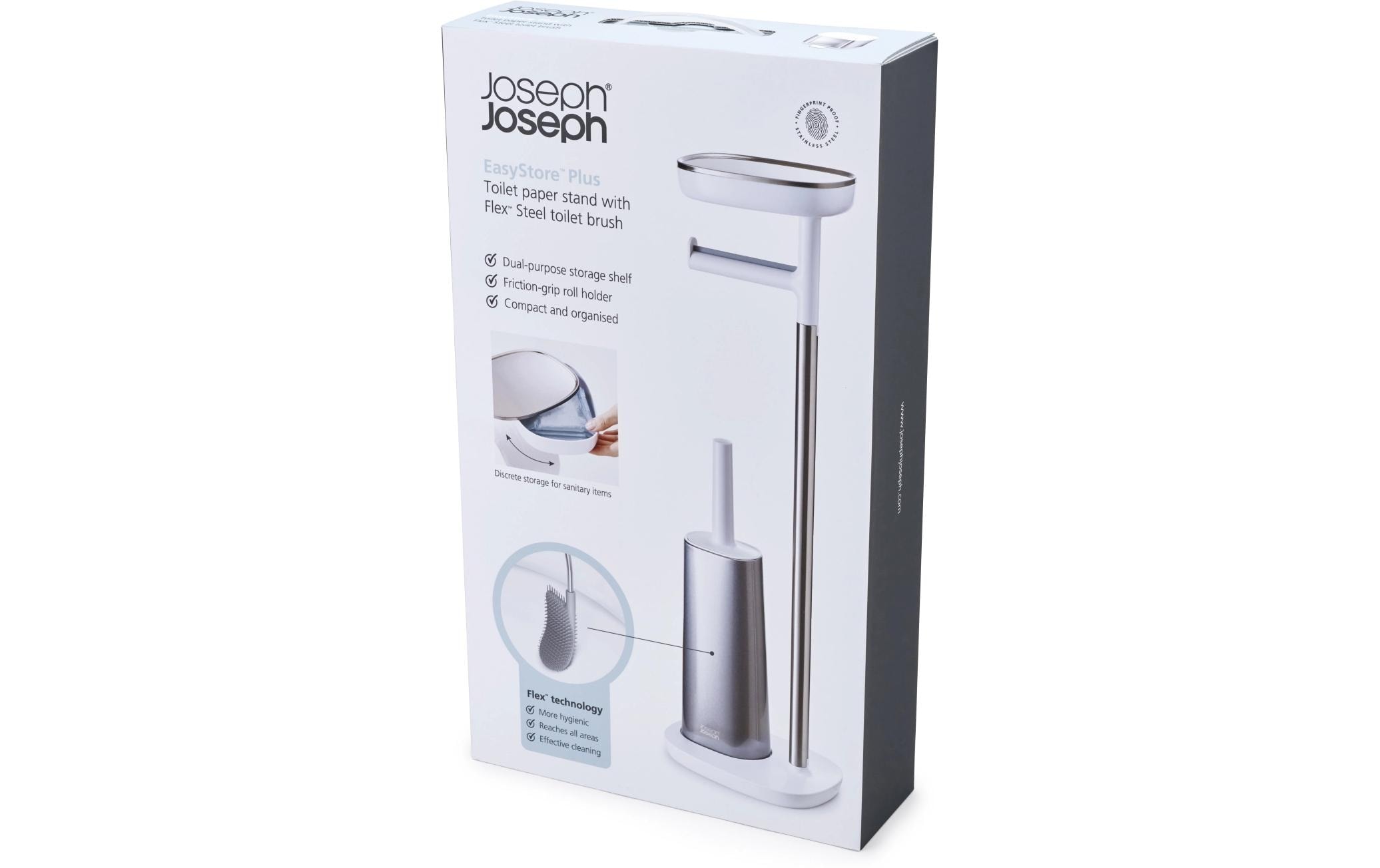 Joseph Joseph Garniture de WC »EasyStore™« mit integrierter Flex Toilettenbürste, 74 cm Höhe