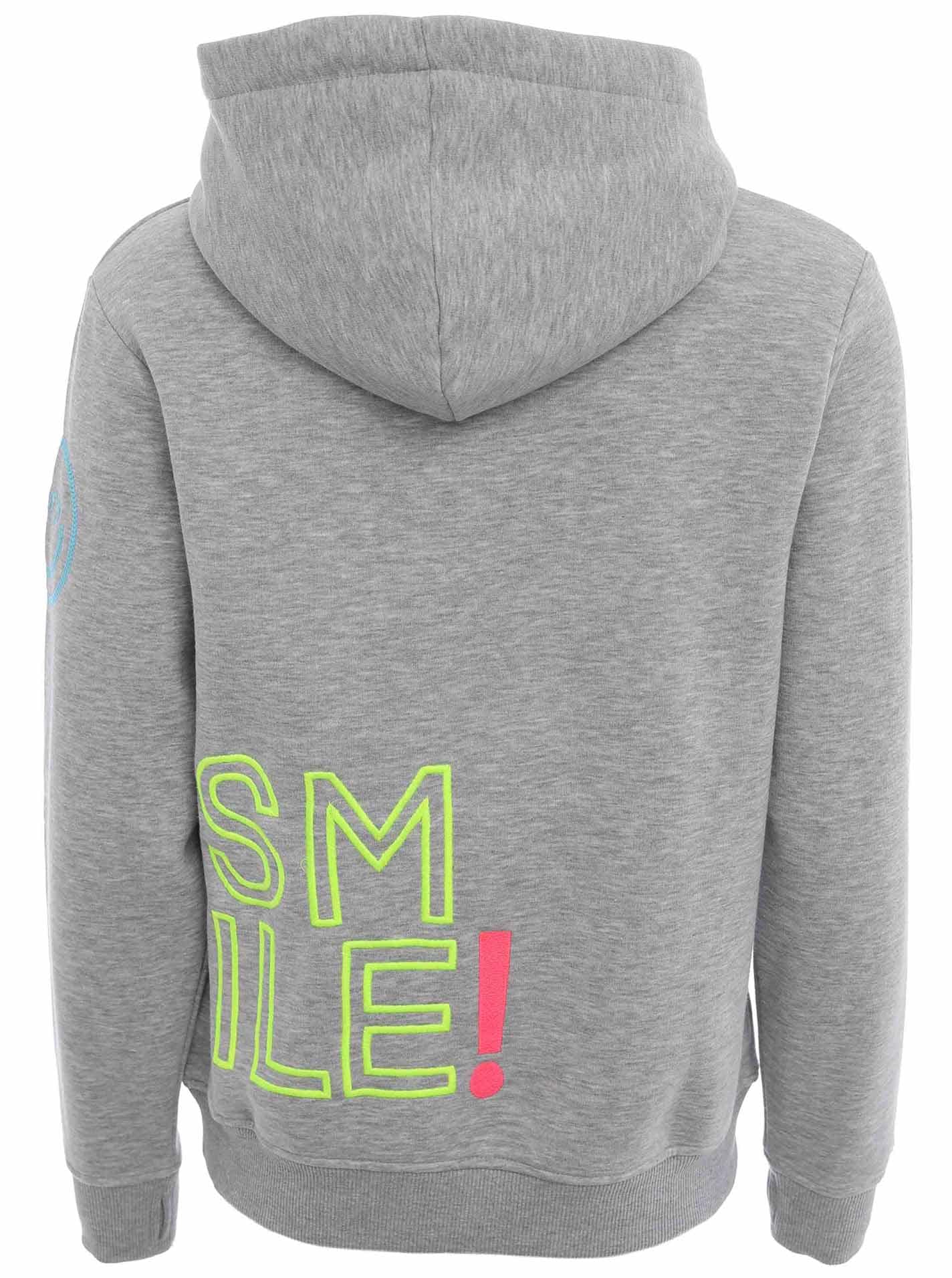 Zwillingsherz Hoodie »"Alissa 2.0"«, mit SMILE Stickerei vorne und hinten
