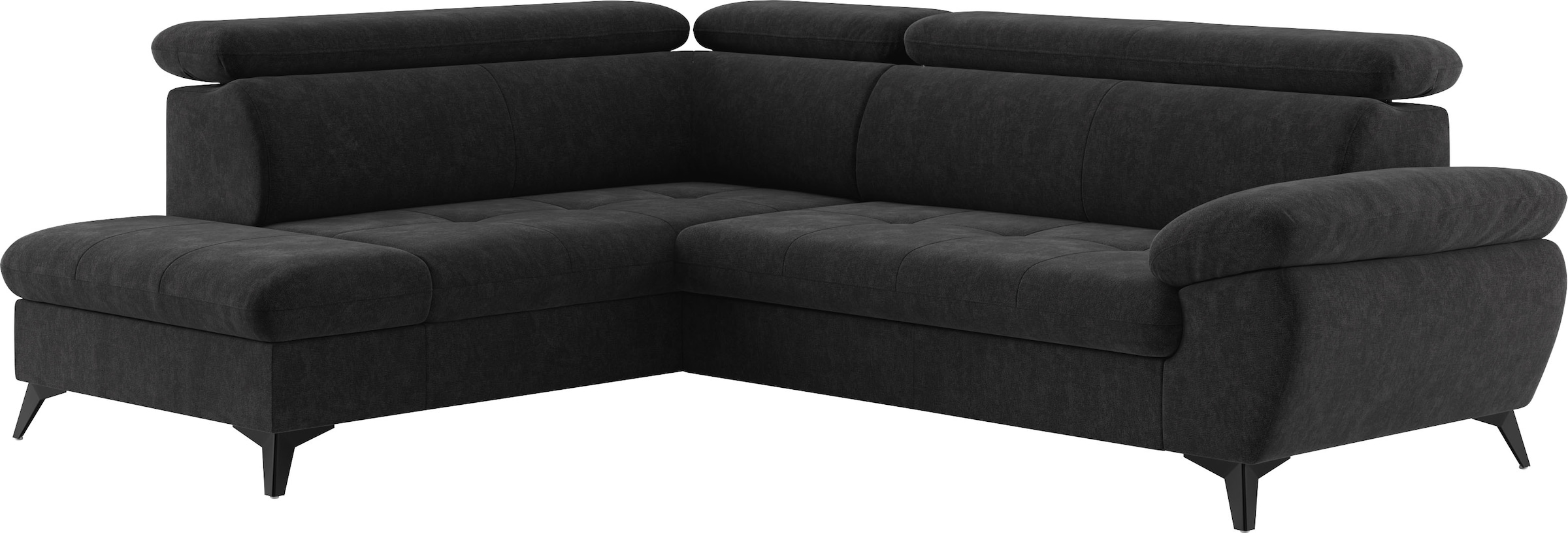 COTTA Ecksofa »Hudson L-Form« mit Kopfteilverstellung, wahlweise mit Bettfunktion & Bettkasten
