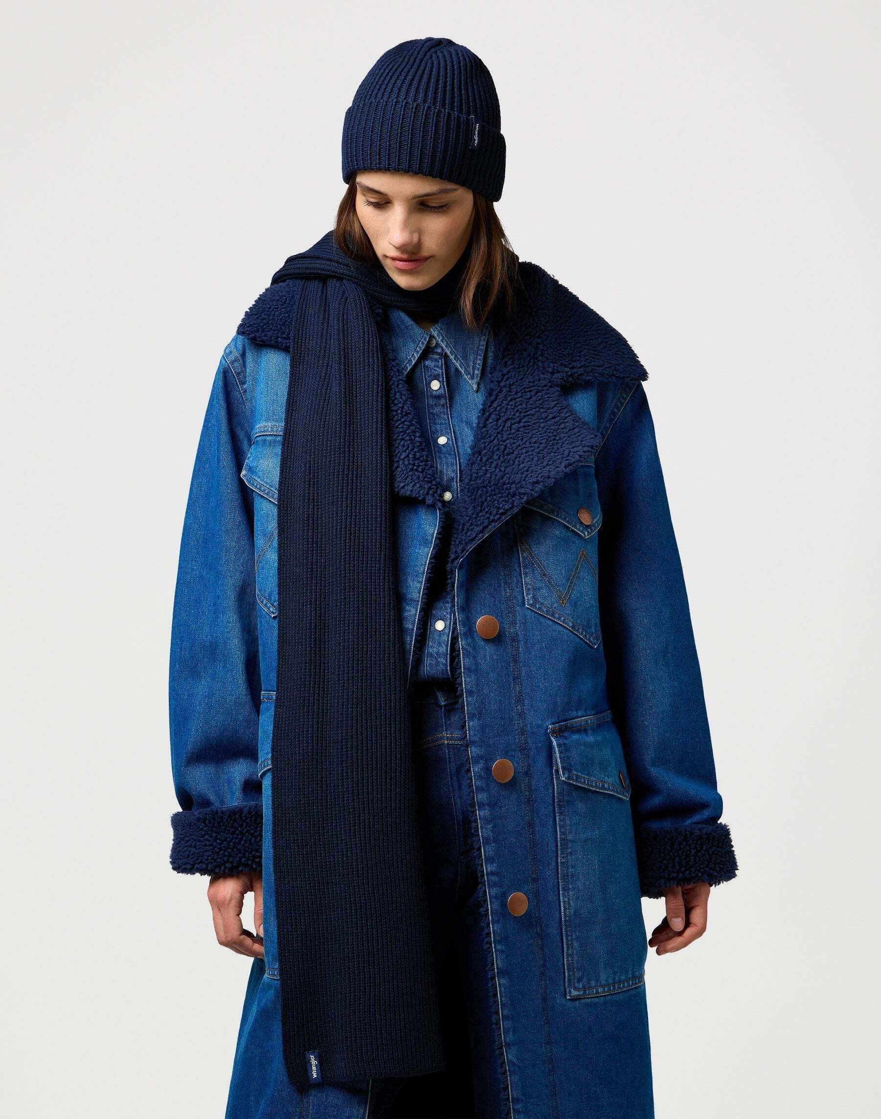 Wrangler Écharpe »WRANGLER Gürtel Scarf Beanie Set«