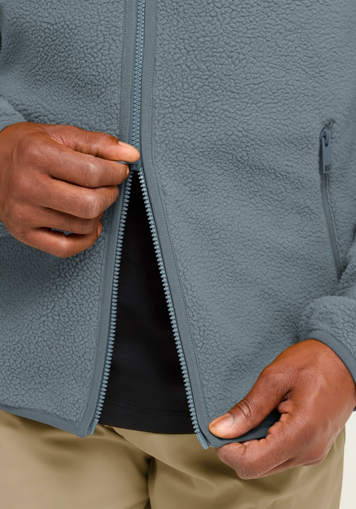 Jack Wolfskin Veste polaire »LITE CURL FZ M« design à manches longues avec fermeture éclair, déperlant, coupe-vent