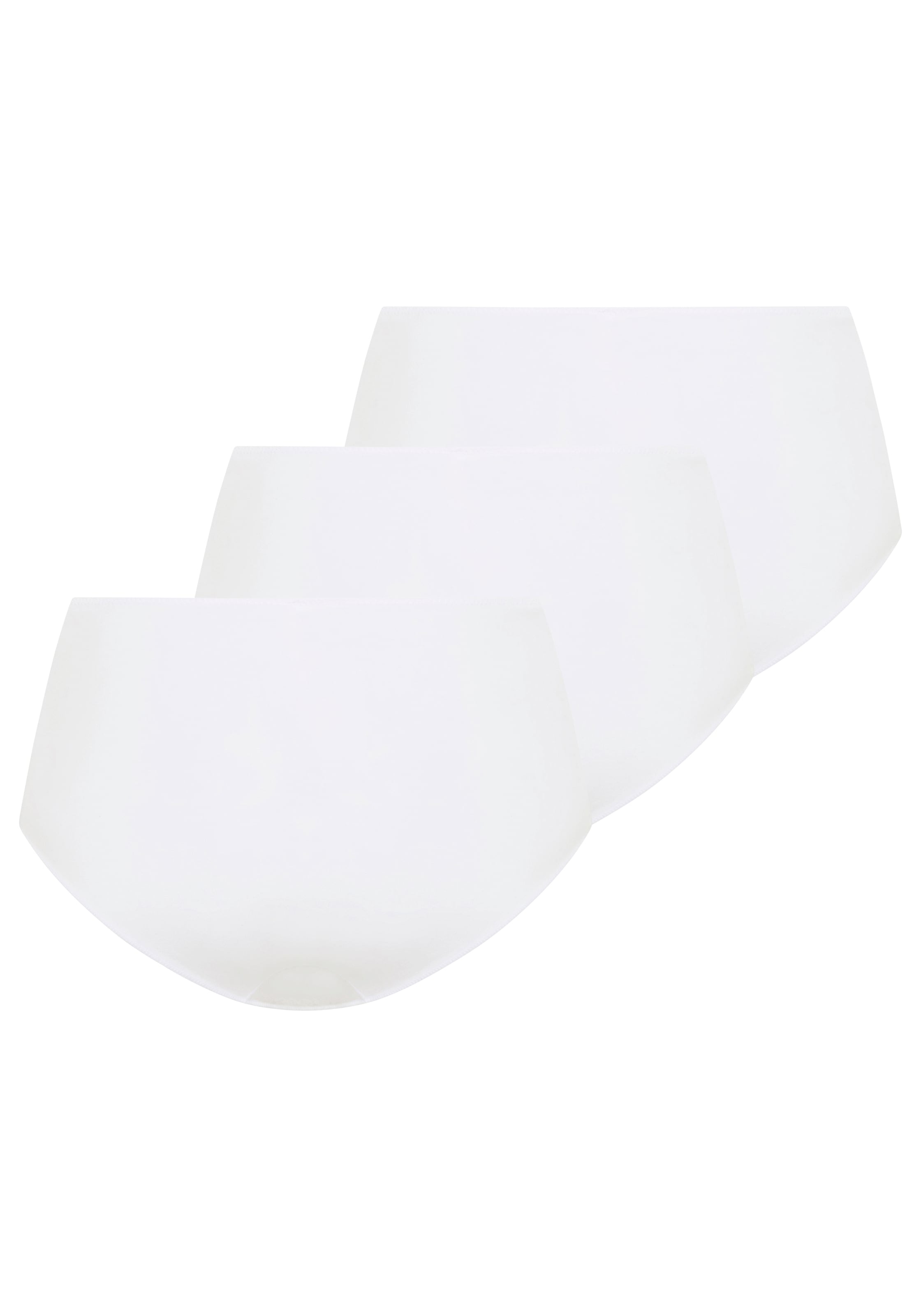 YSABEL MORA Culotte haute »BASIC COLLECTION COTTON WITH LACE« 3er Pack,  hochgeschnitten und mit zarter Spitze verfeinert