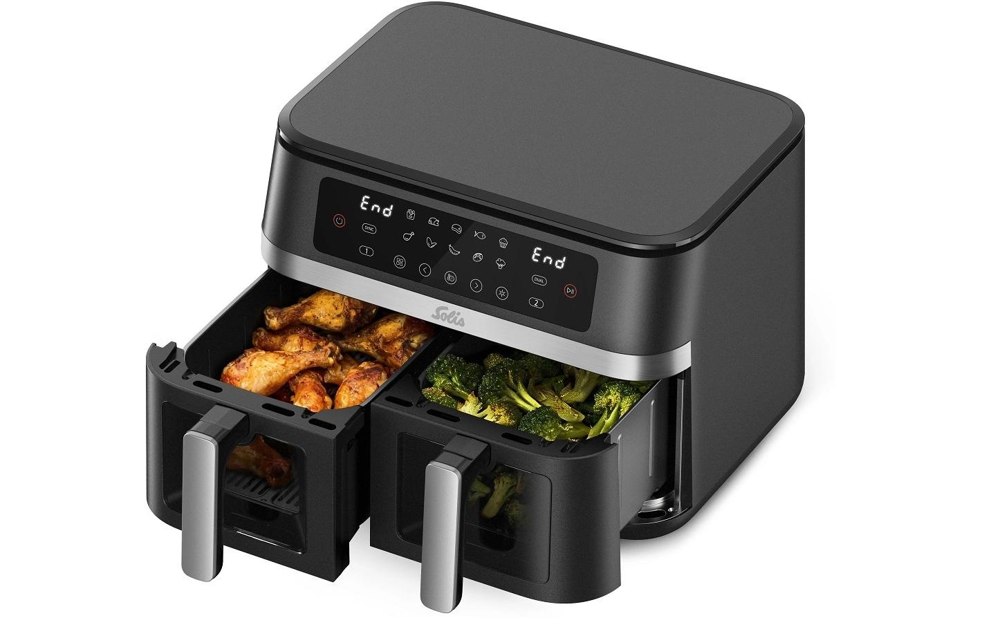 SOLIS OF SWITZERLAND Heissluftfritteuse »Air Fry Duo 7,5 l«