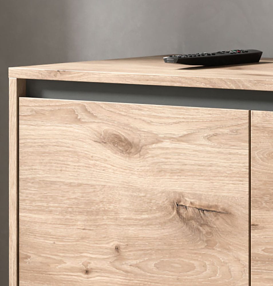 INOSIGN Lowboard »BALTIC, Breite 184cm, grifflose Fronten, Metall-Füsse,4 Türen, 4 Fächer« TV-Möbel, TV-Schrank, TV-Lowboard, Mediaboard