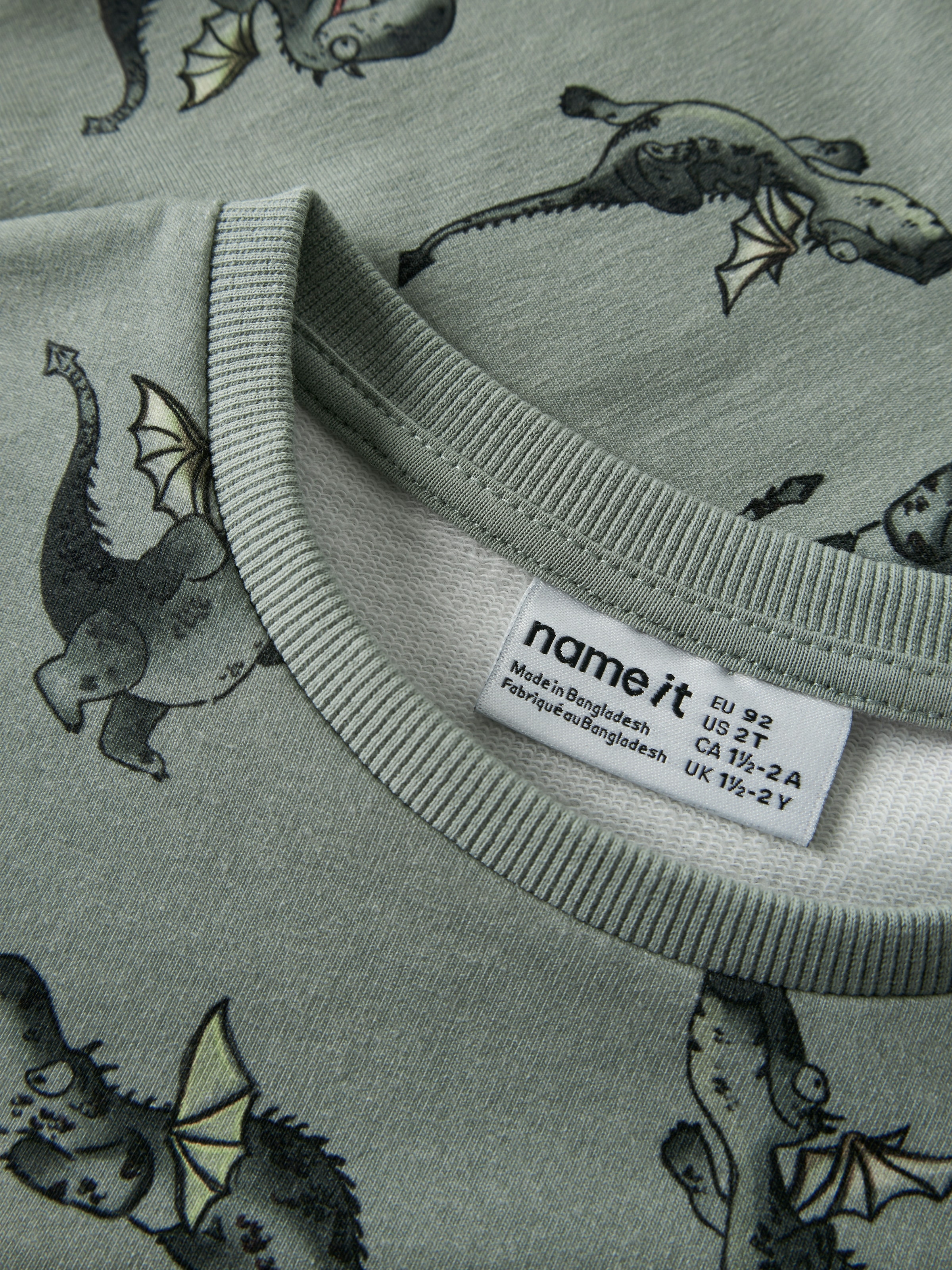 Name It Sweatshirt »NMMKASSE LS NREG SWEAT UNB«, Baumwollmischung, regular fit
