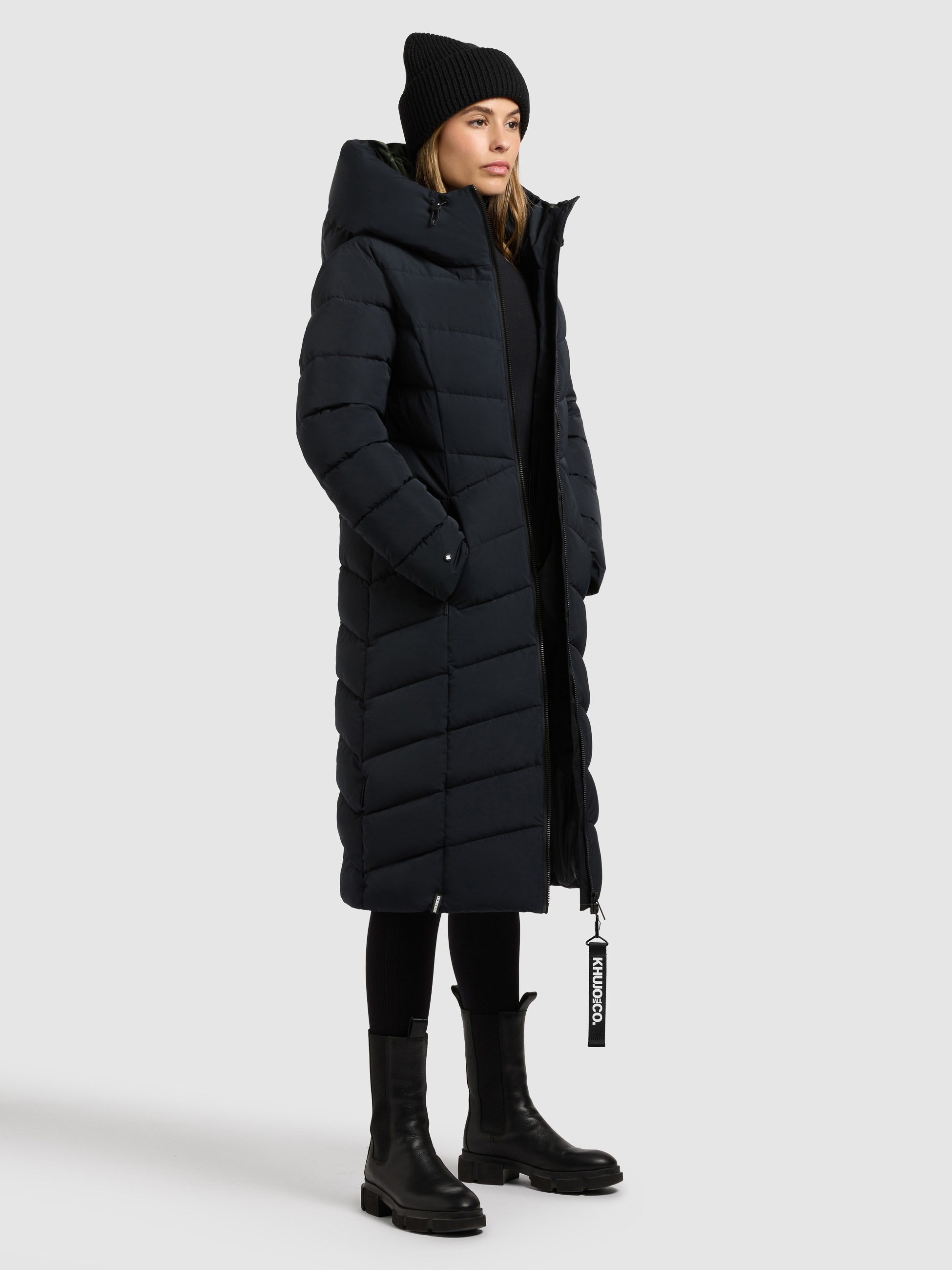 khujo Manteau matelassé »FISKA« Kapuze mit elastischem Kordelzug