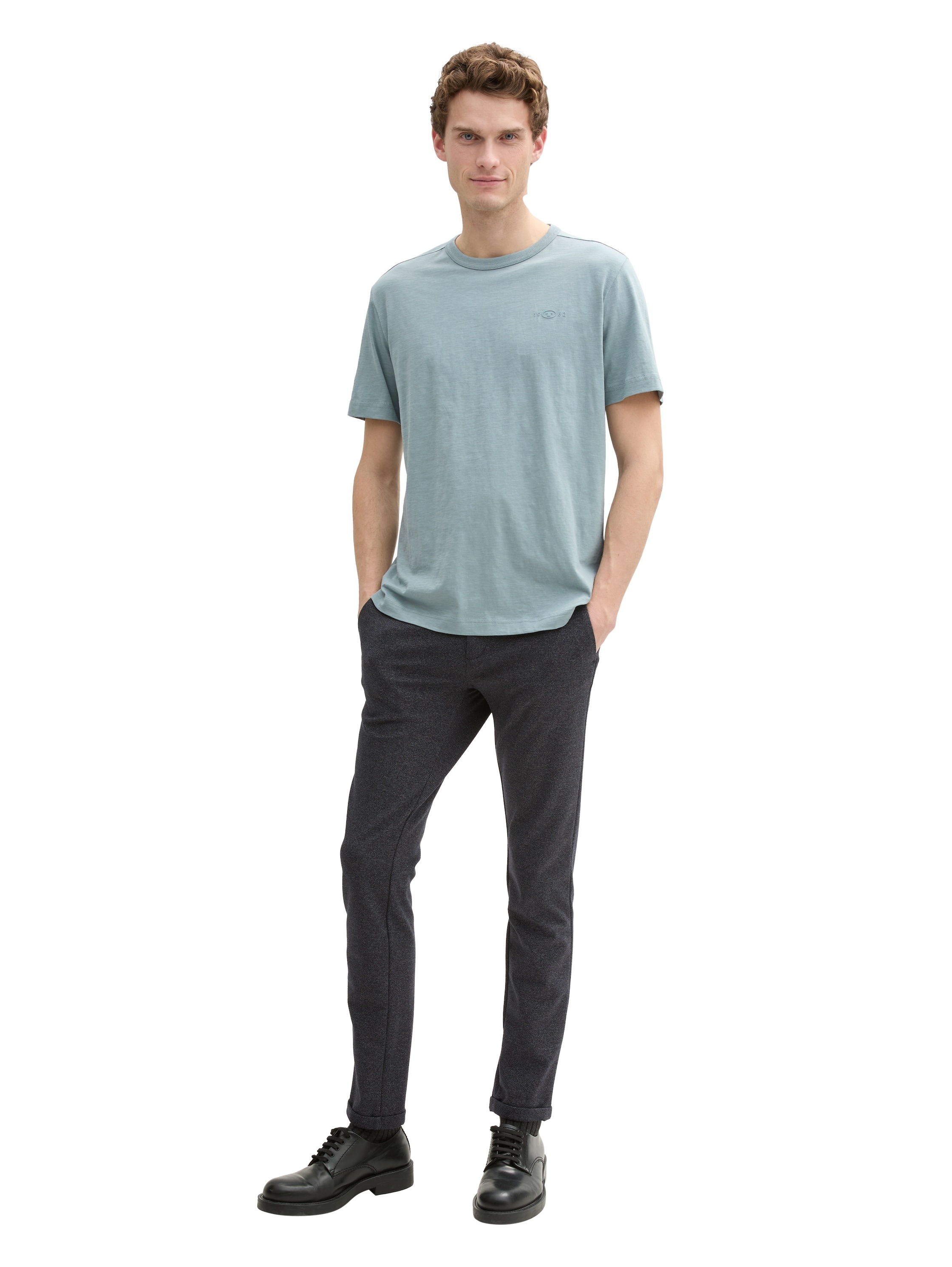 TOM TAILOR T-Shirt mit Logo Stickerei