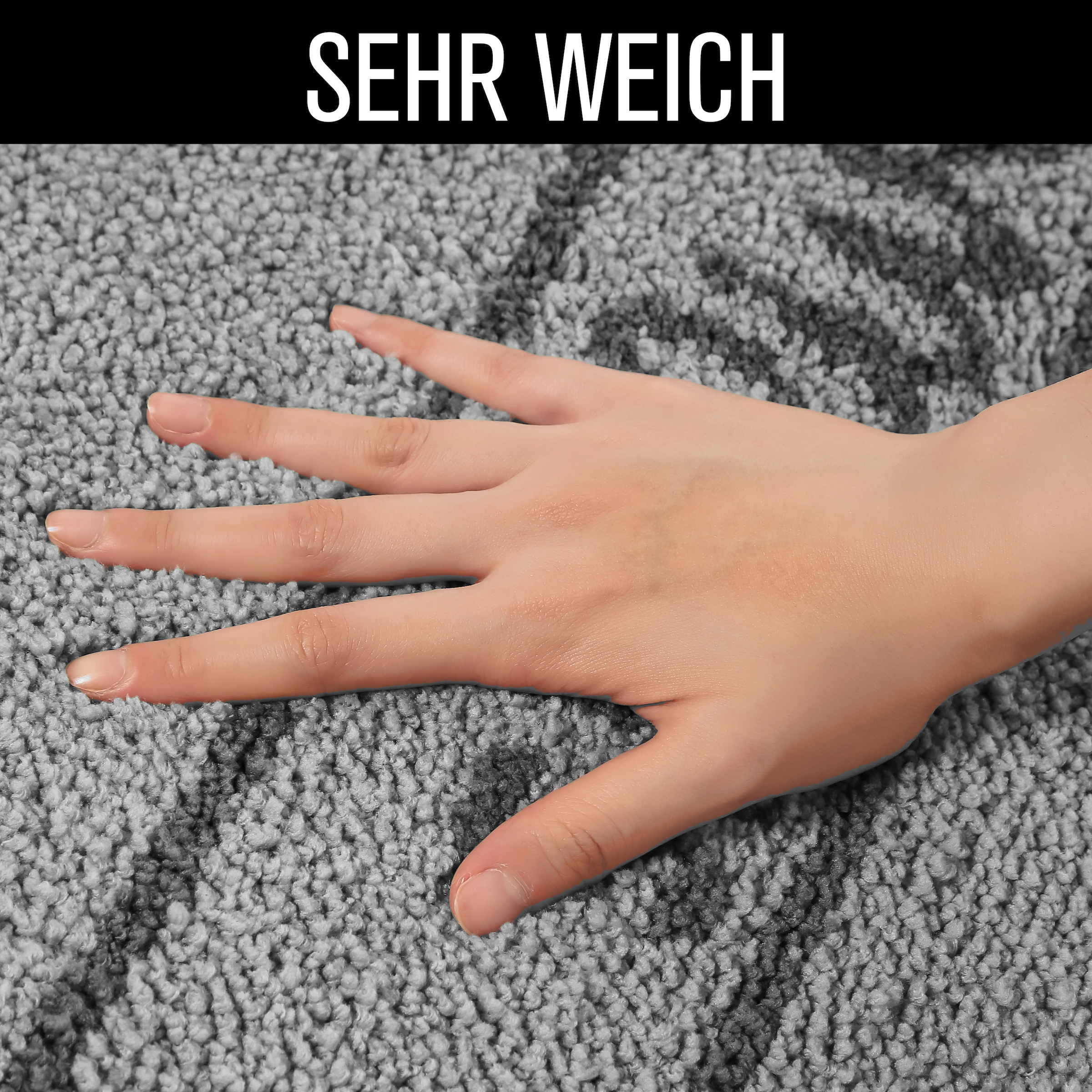 s.Oliver Tapis de bain »Allie, Badvorleger, Badezimmer Teppich, Duschvorleger« Höhe 10 mm Badteppich, weiche Haptik, unifarben mit s.Oliver Schriftzug