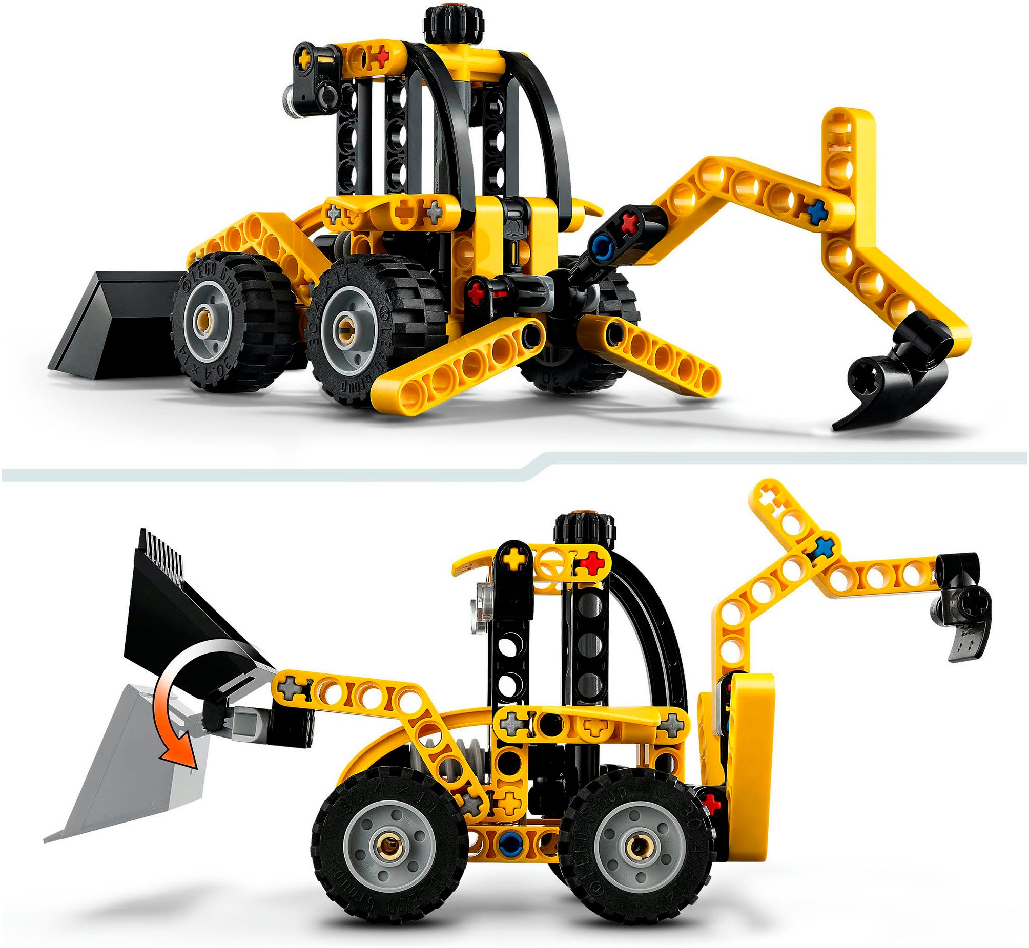 LEGO® Konstruktionsspielsteine »Baggerlader (42197), LEGO Technic« Made in Europe